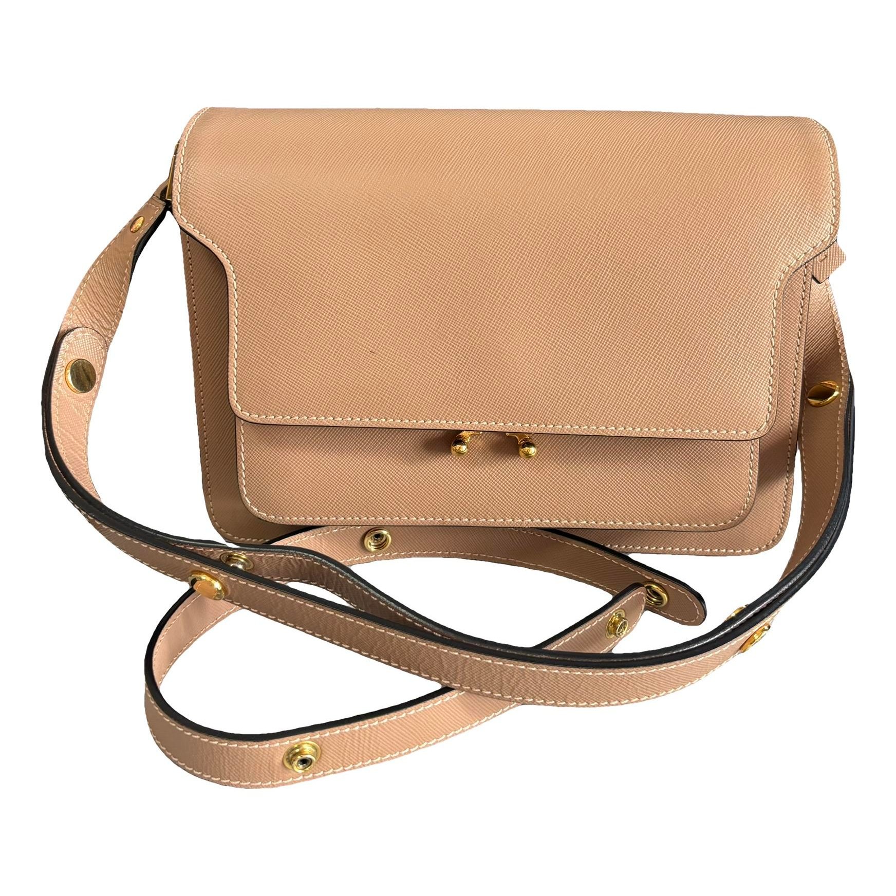 Marni Trunk leather crossbody bag