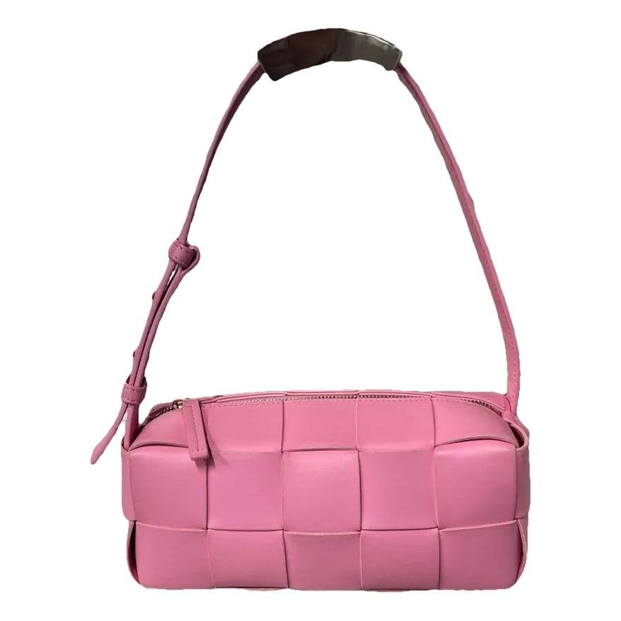 Cassette leather handbag
