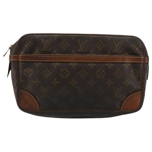 Leather clutch bag
