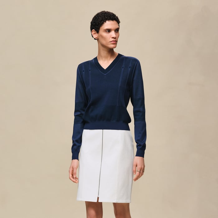 Bleu Outremer Long-sleeve Sweater