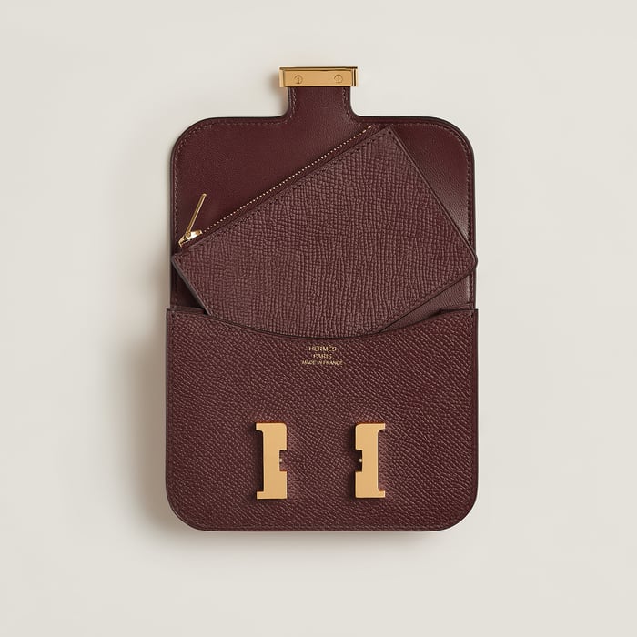 Rouge Sellier Constance Slim Wallet
