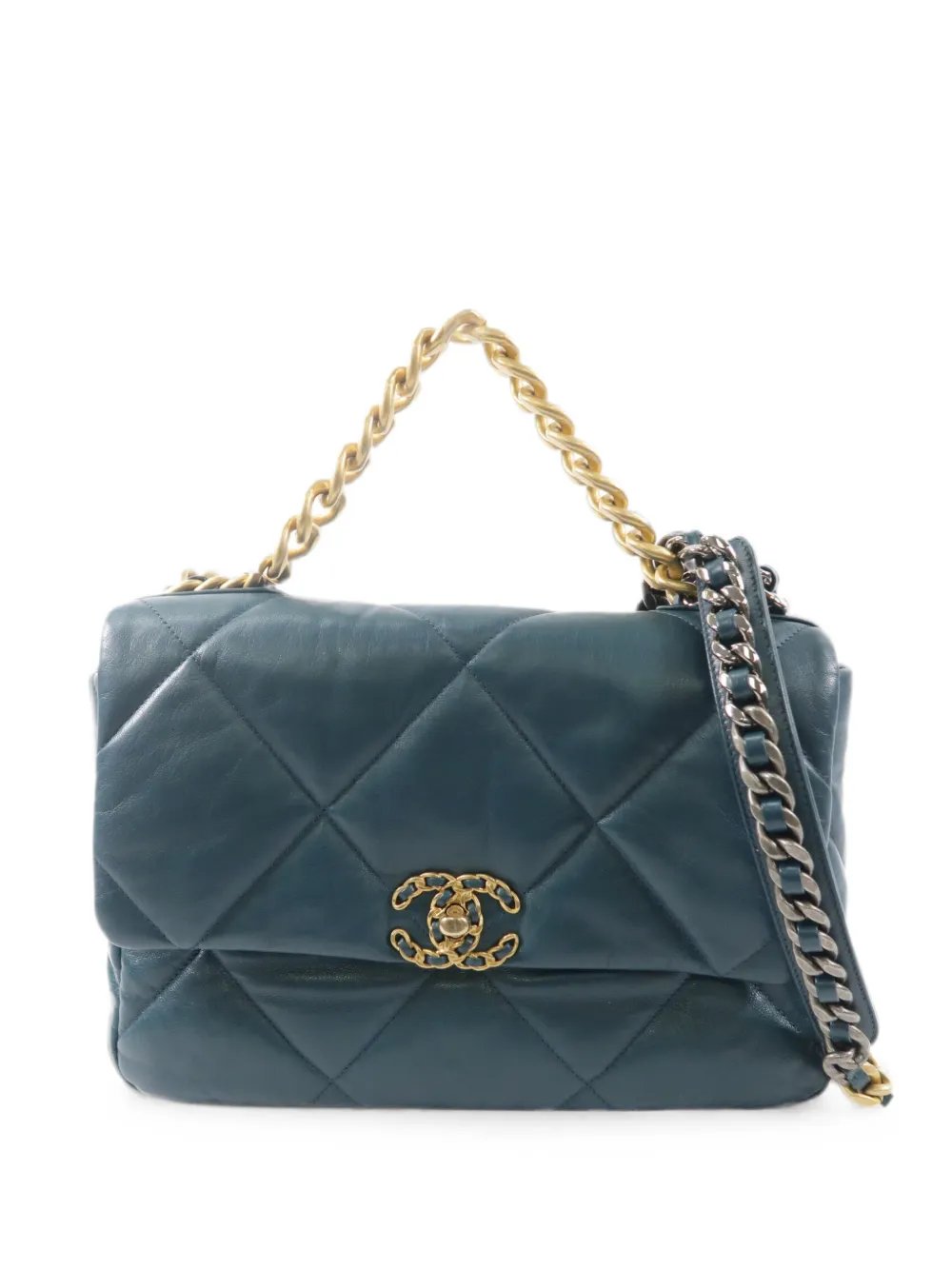 large C19 quilted shoulder bag