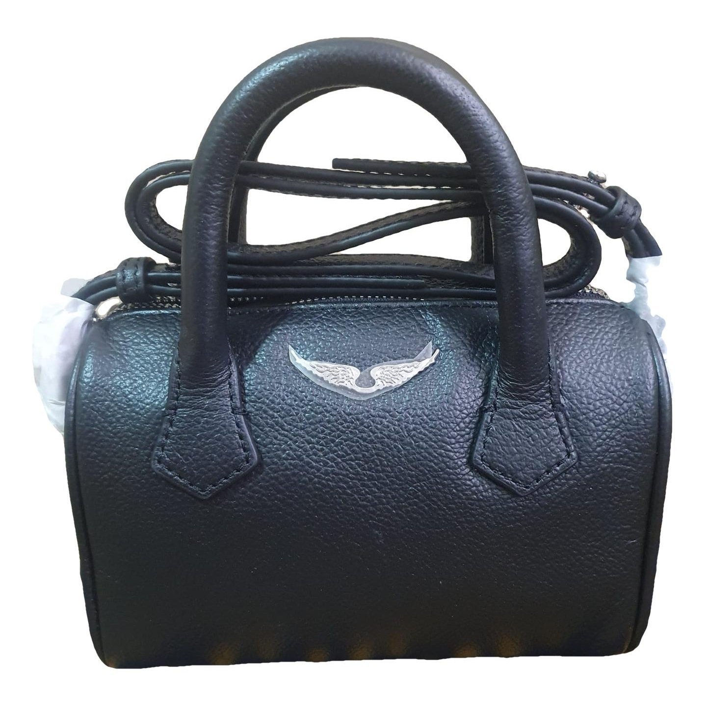 Leather clutch bag