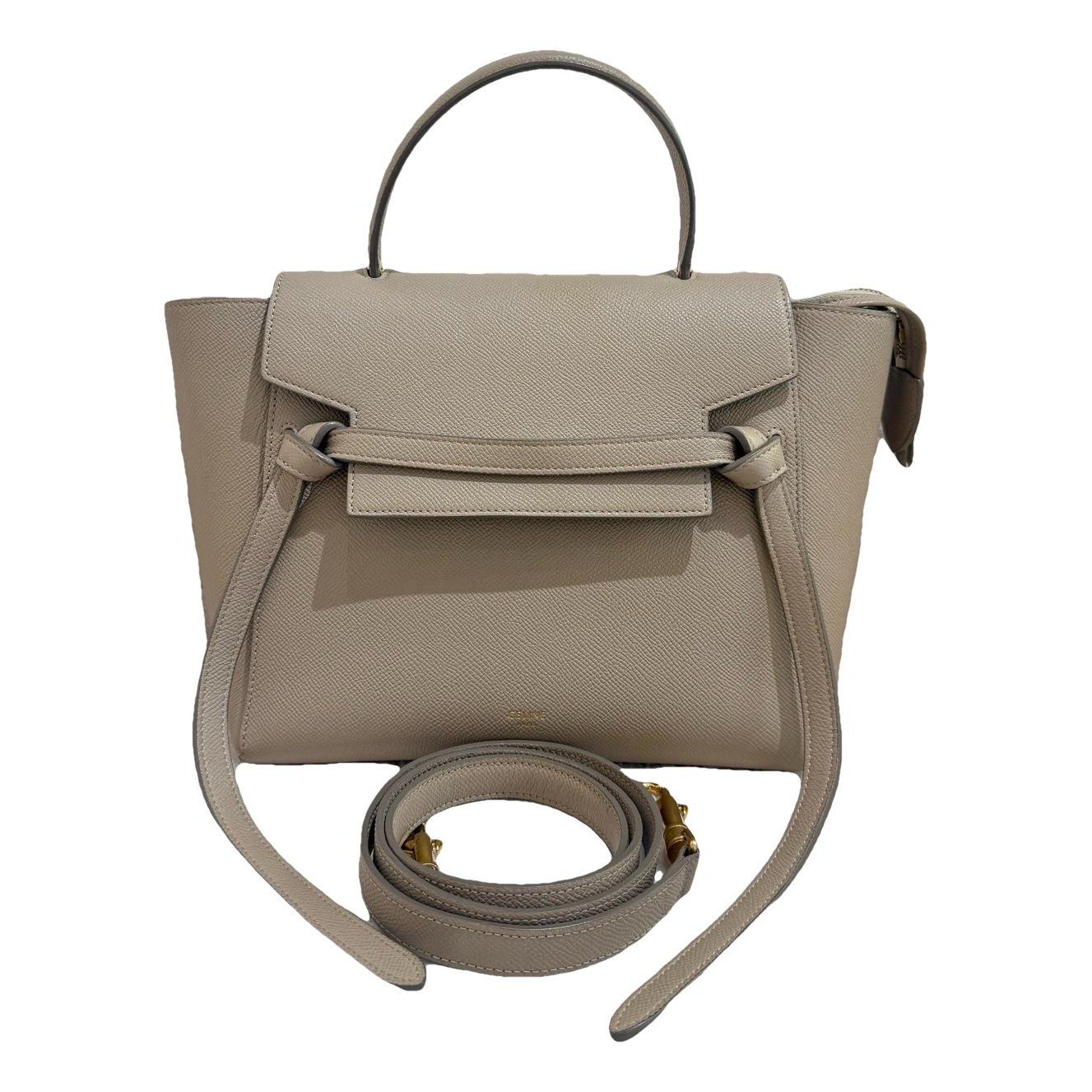 Belt pony-style calfskin handbag