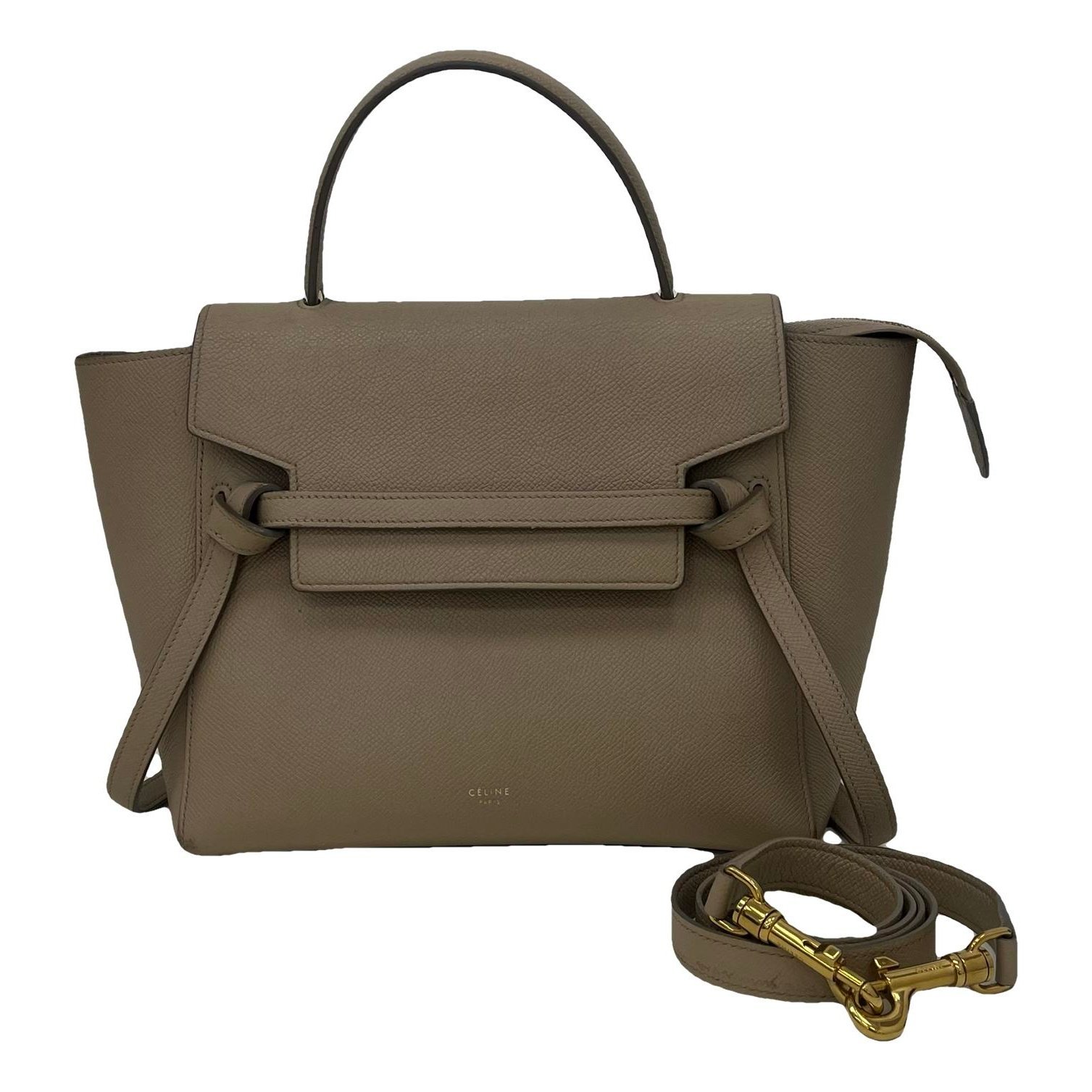 Belt leather handbag