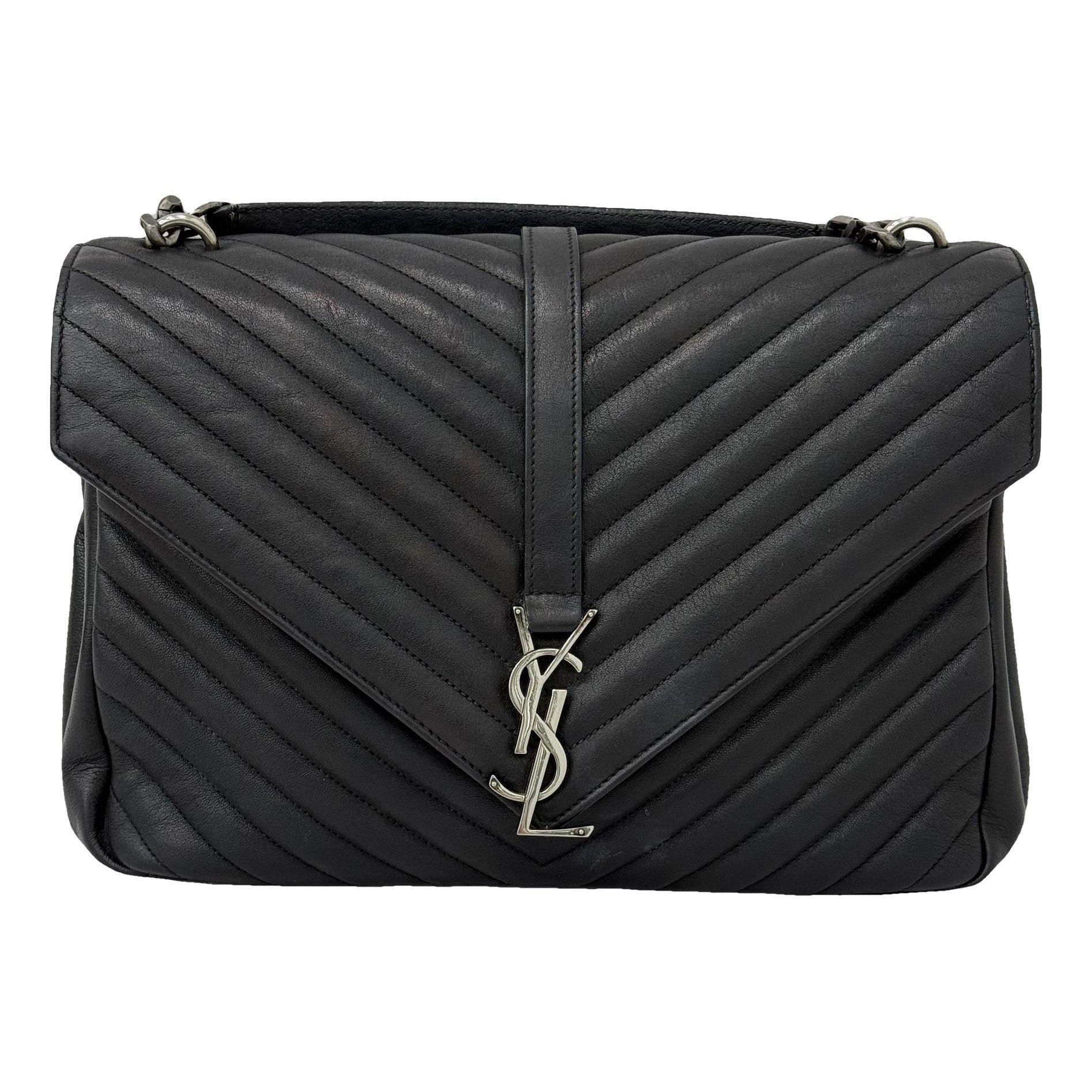 Collége monogramme leather handbag