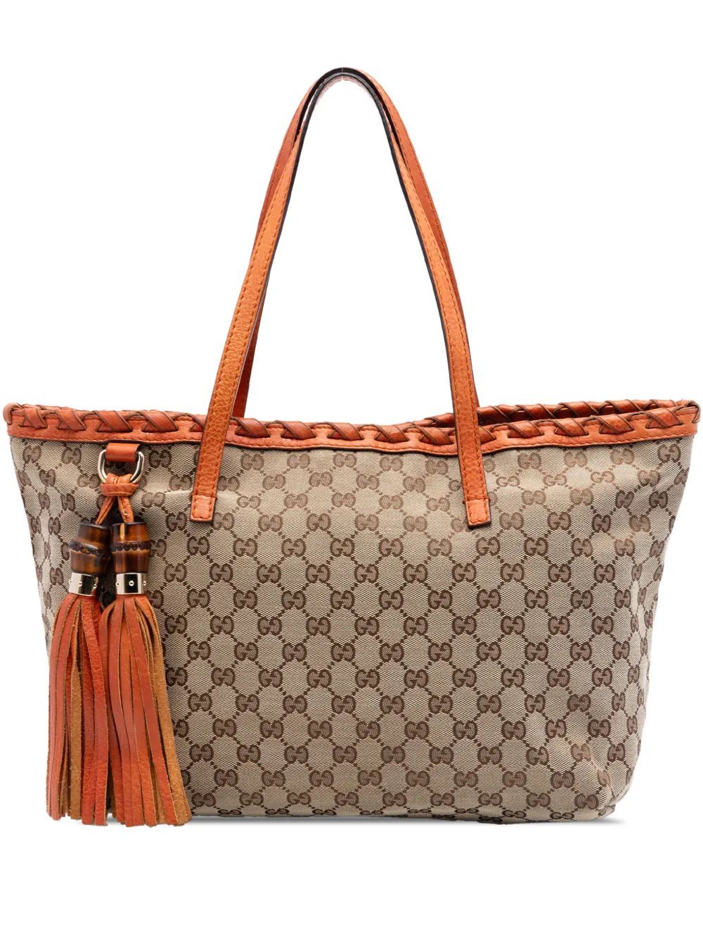 2016-2026 Medium GG Canvas Bamboo Tassel tote bag