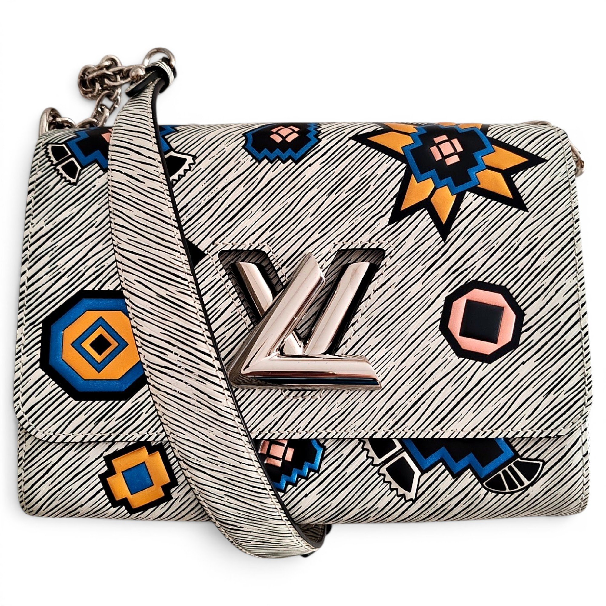 Twist leather handbag