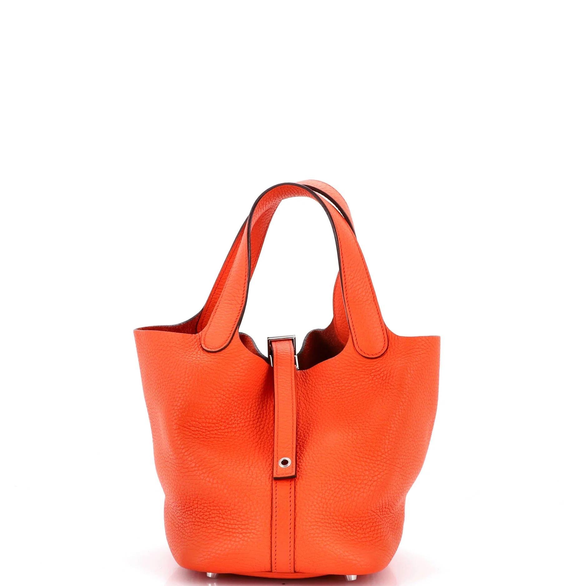 Picotin leather handbag