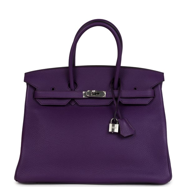 Hermes Hermes Birkin 35 Ultraviolet Clemence Palladium Hardware