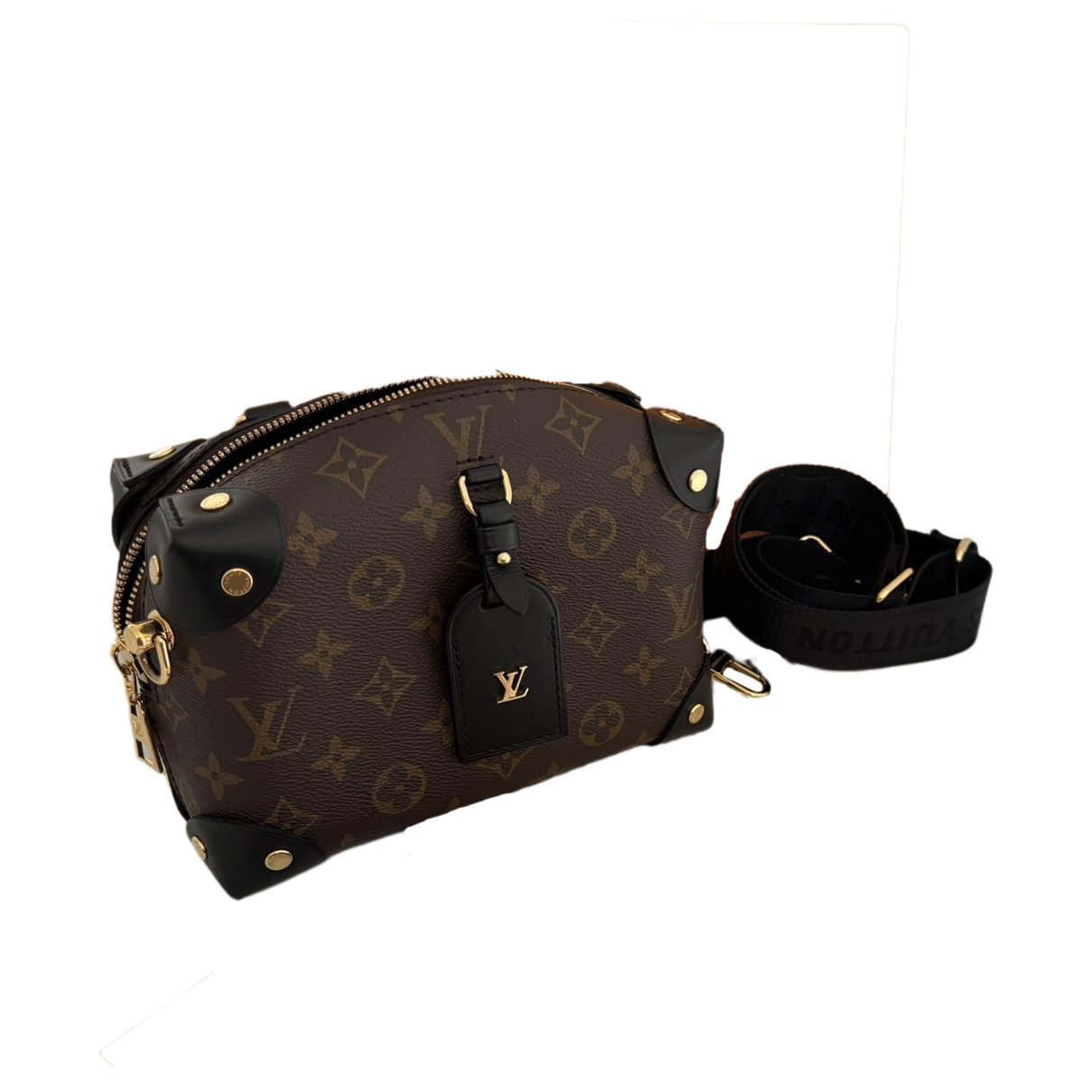 Petite Malle Souple leather crossbody bag