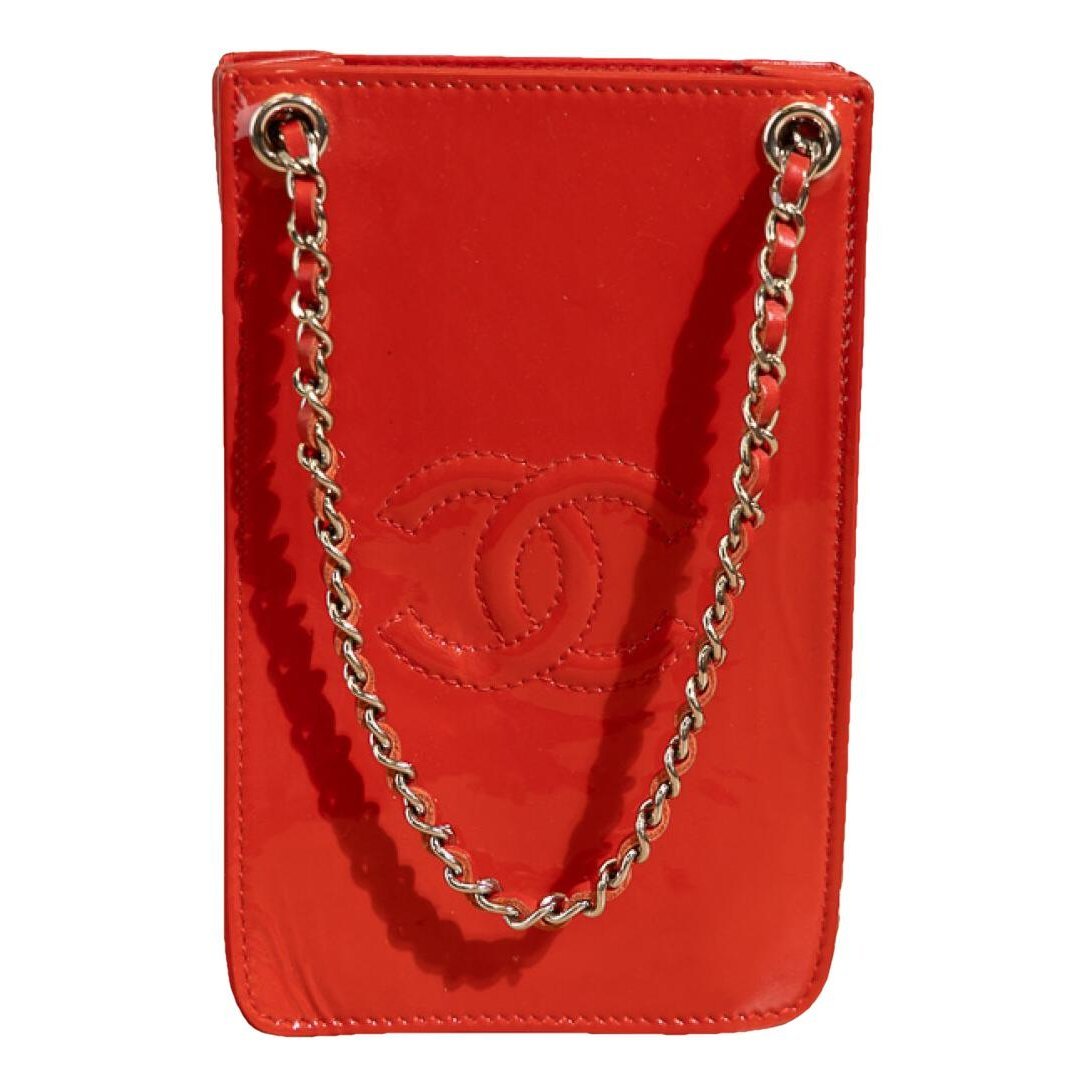 Leather clutch bag
