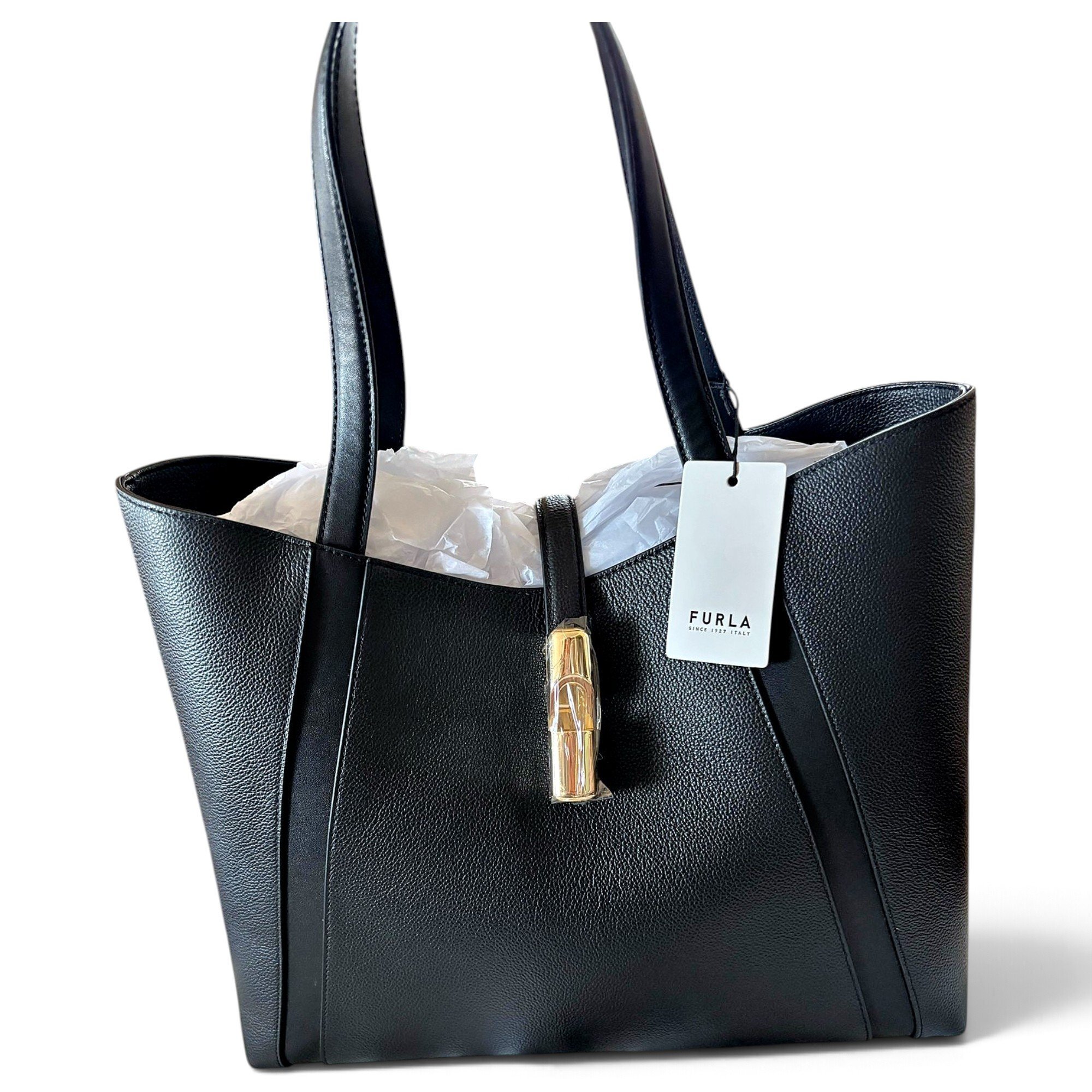 Leather tote
