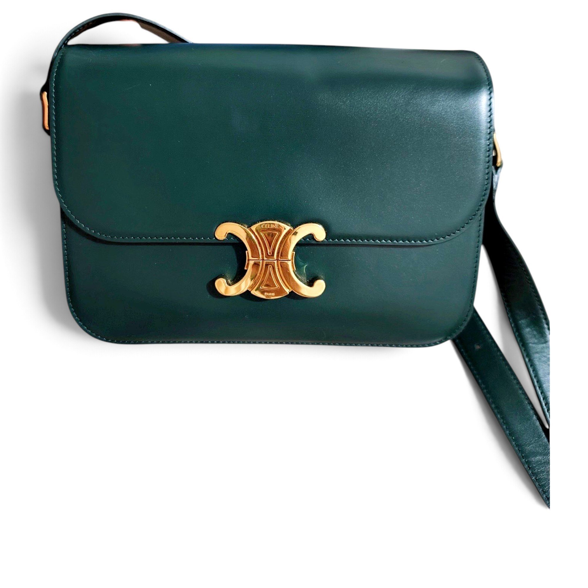 Triomphe leather crossbody bag