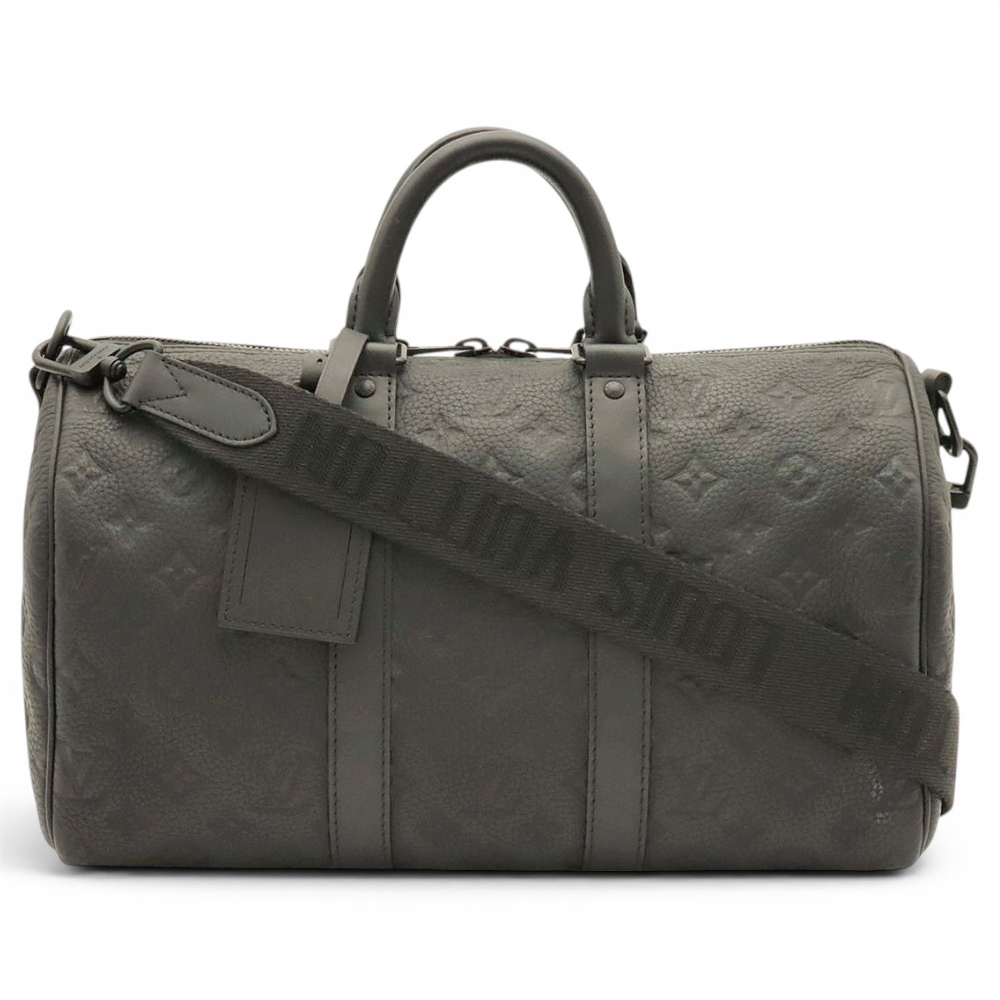 Keepall leather travel bag