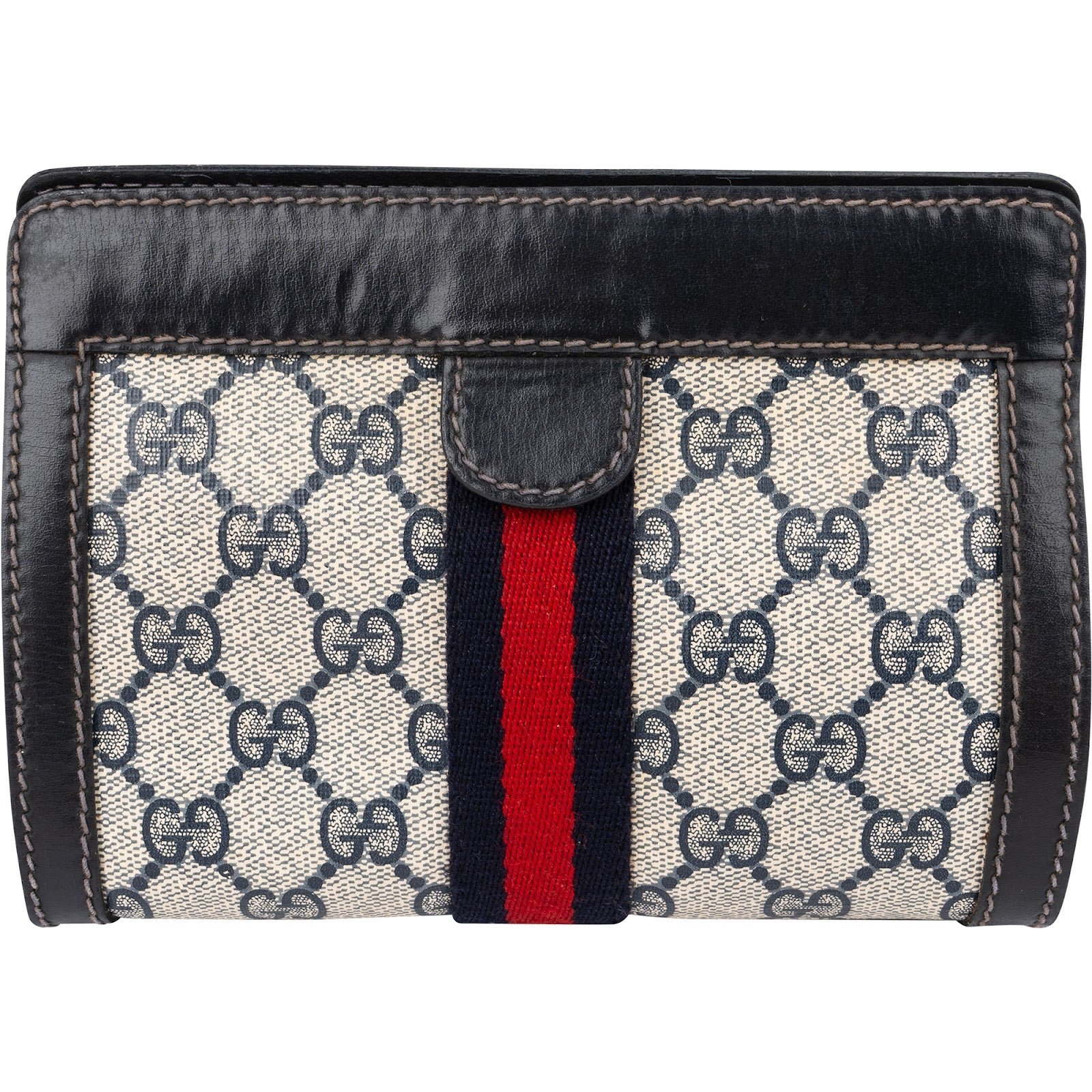 Leather clutch bag
