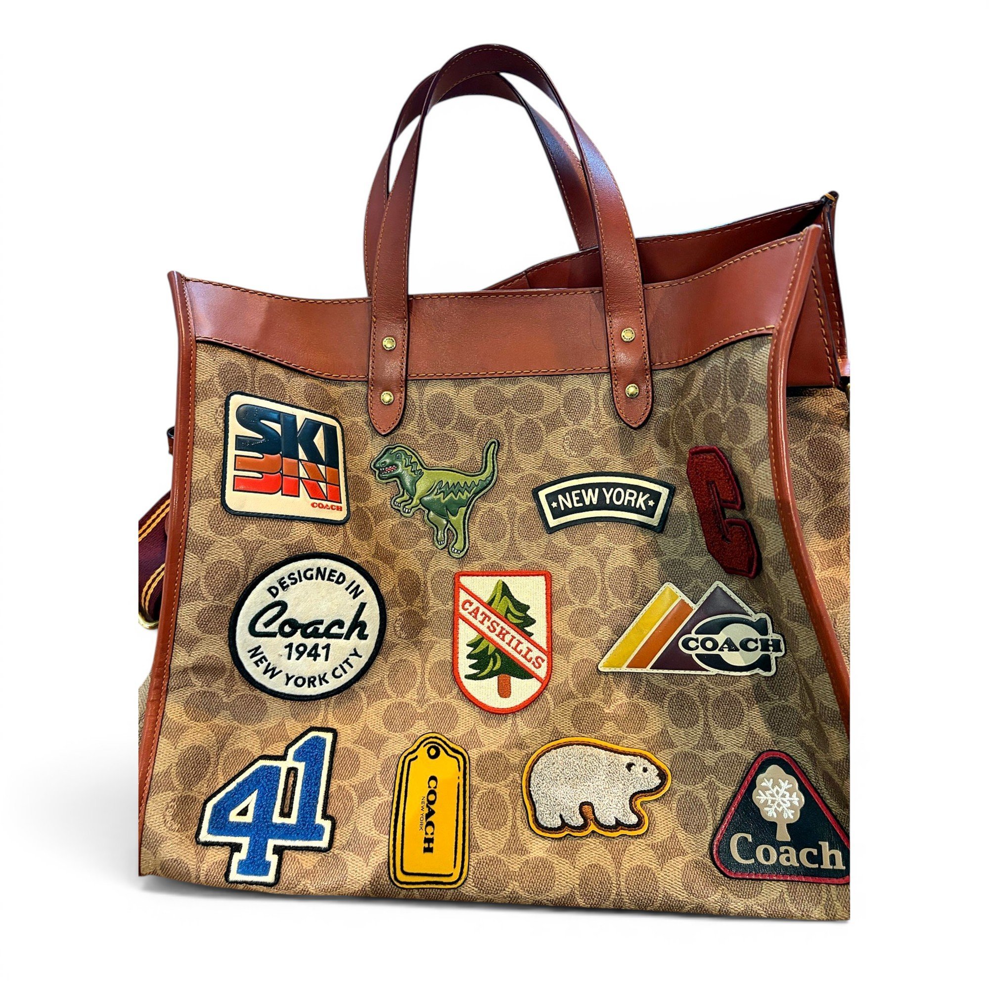 Leather tote