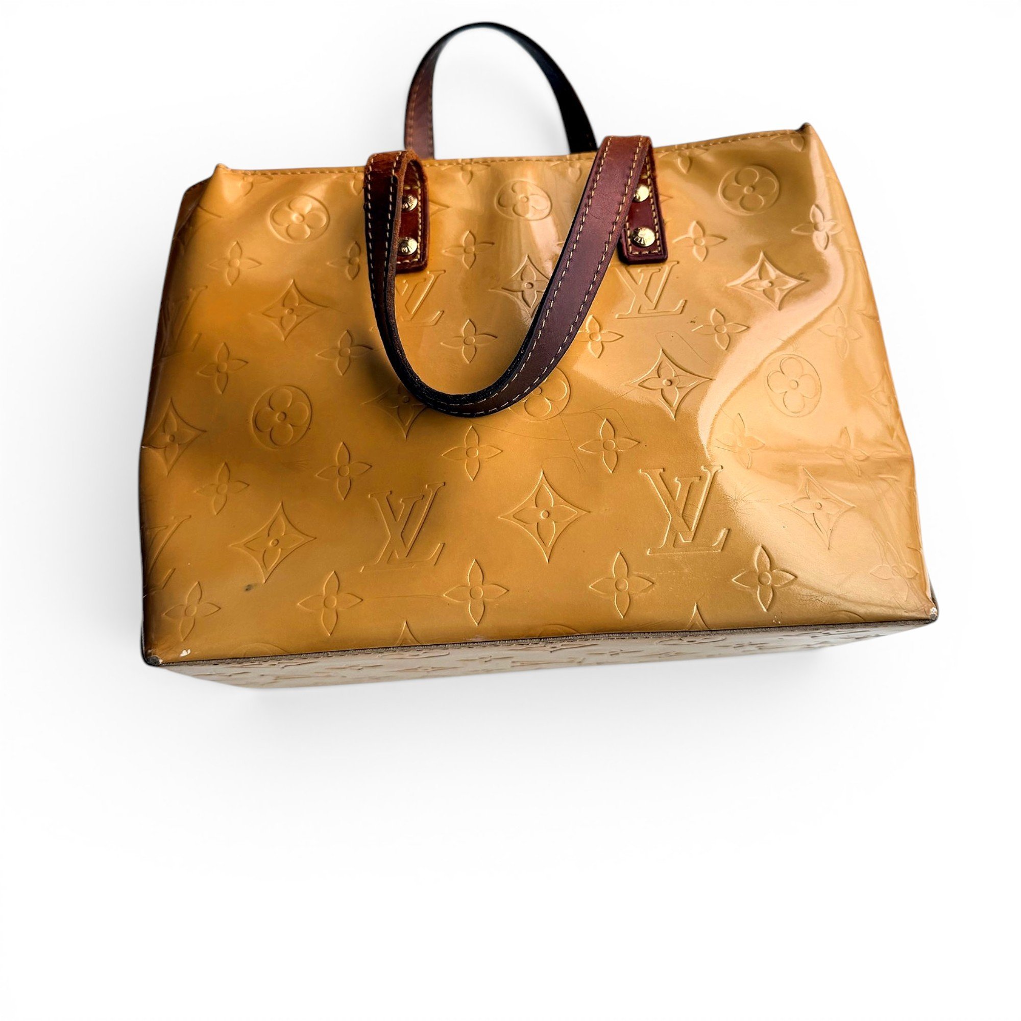 Houston patent leather tote