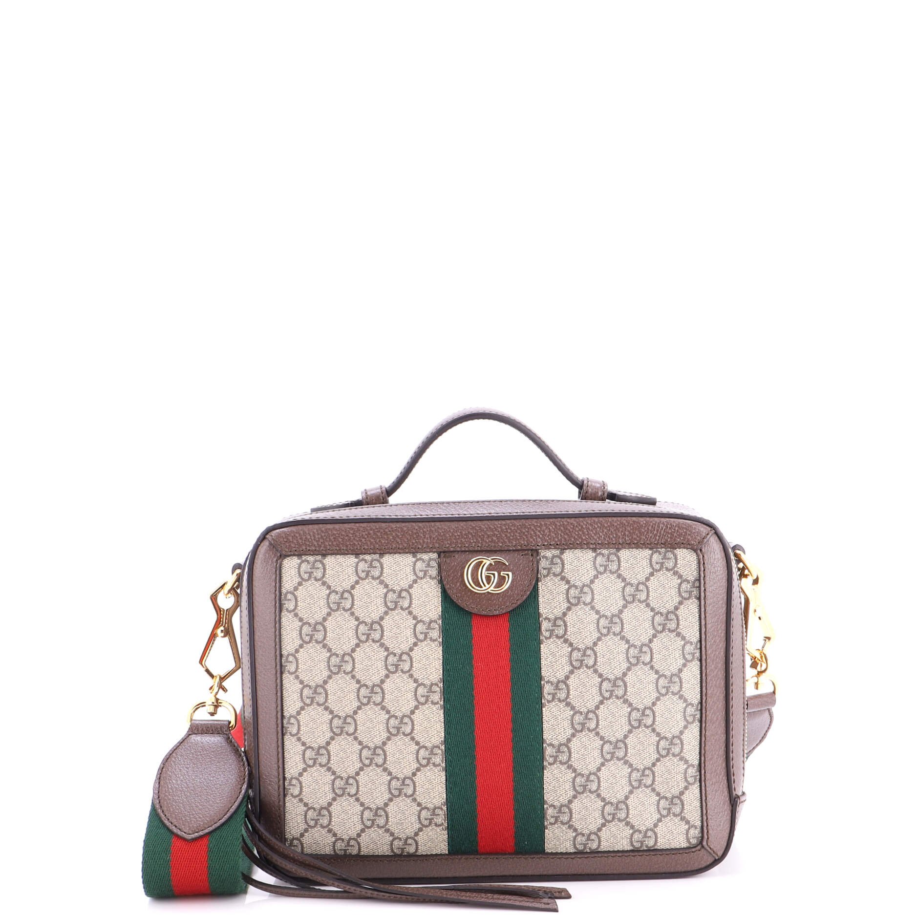 Ophidia Zip Around Camera Bag GG Coated Canvas Small
