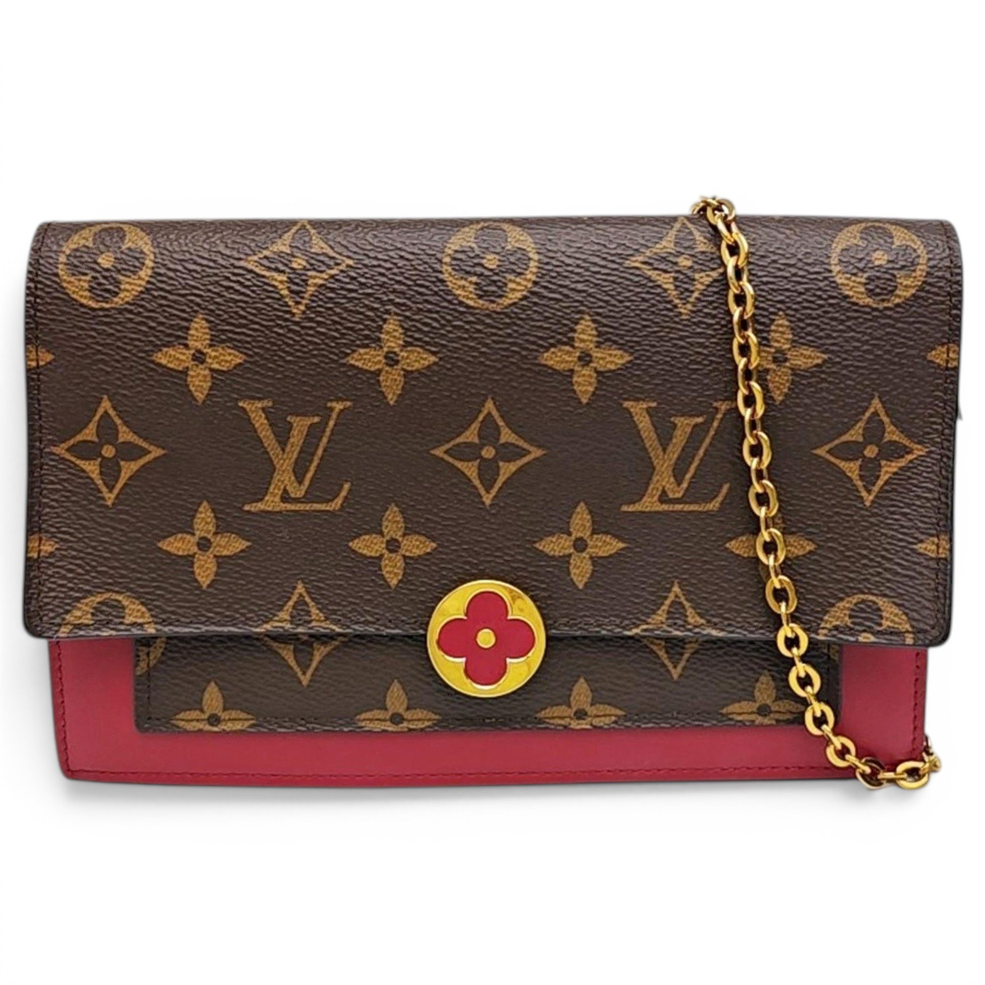 Chaîne Flore leather handbag