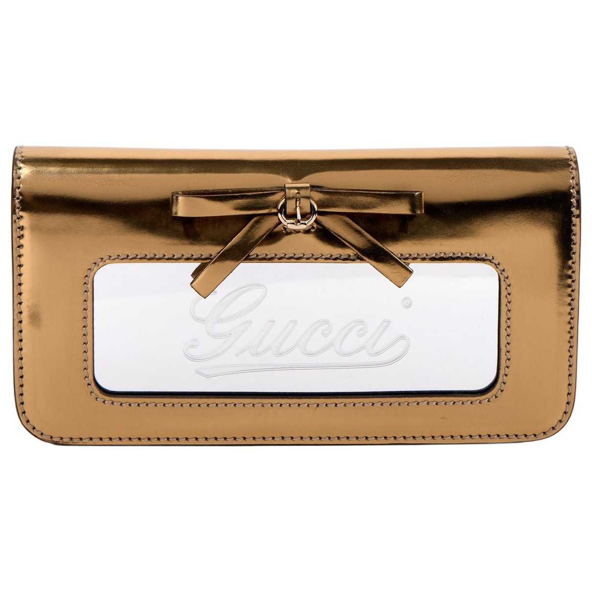Patent leather clutch bag