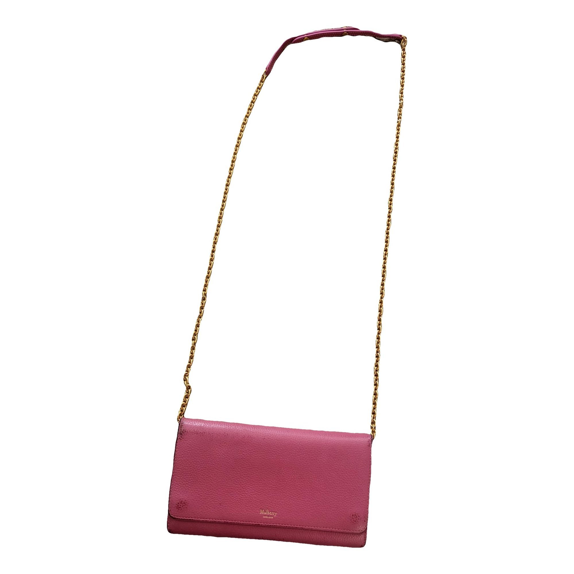 Leather clutch bag
