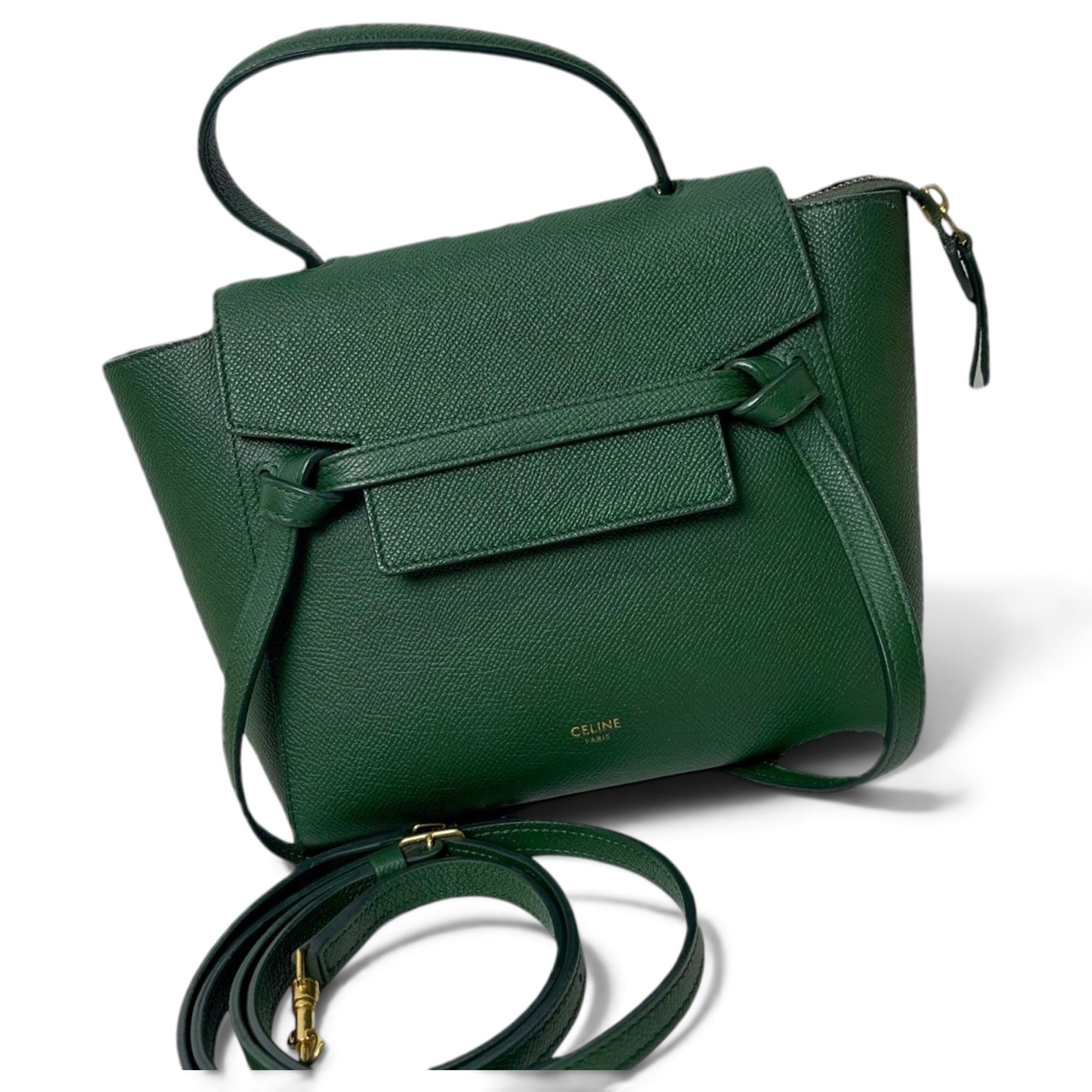 Belt leather handbag