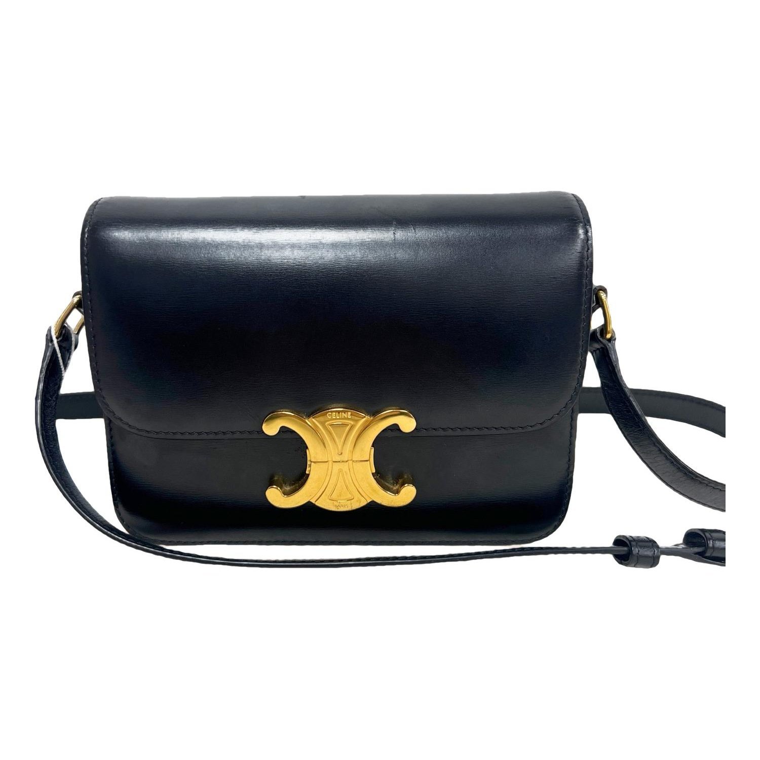 Triomphe leather handbag