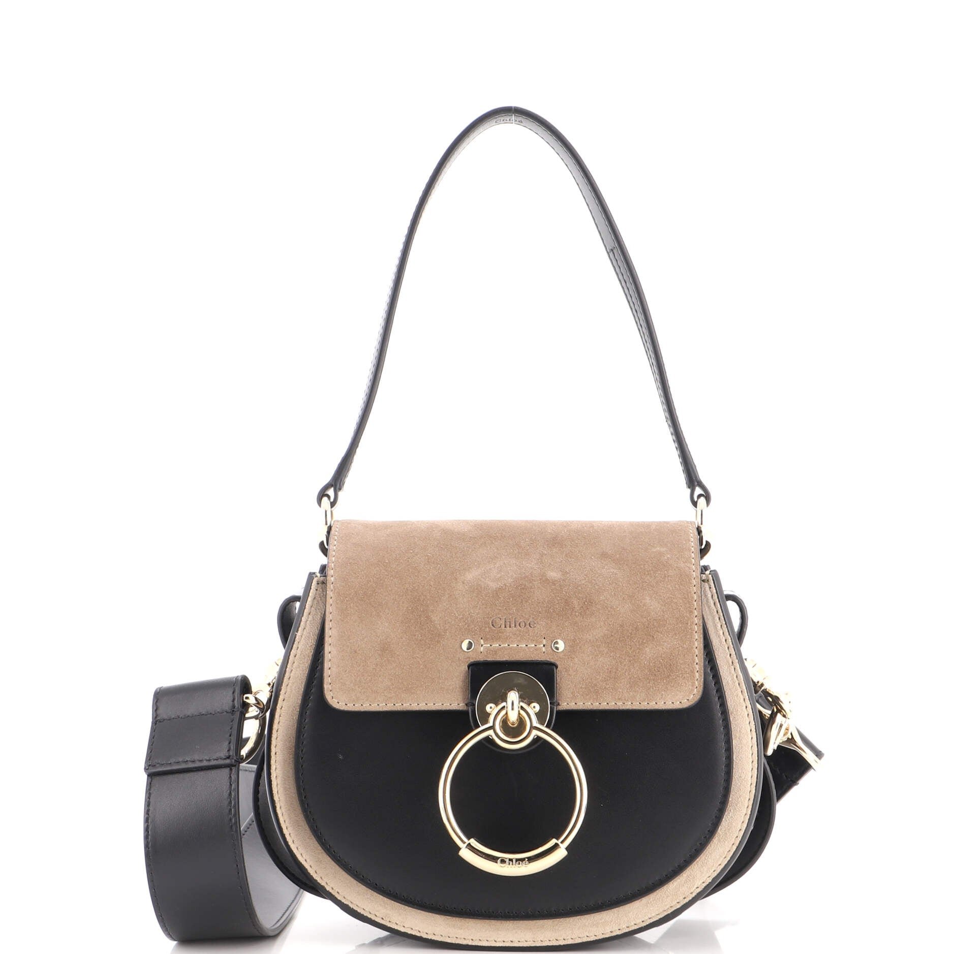 Tess Bag Suede with Leather Small