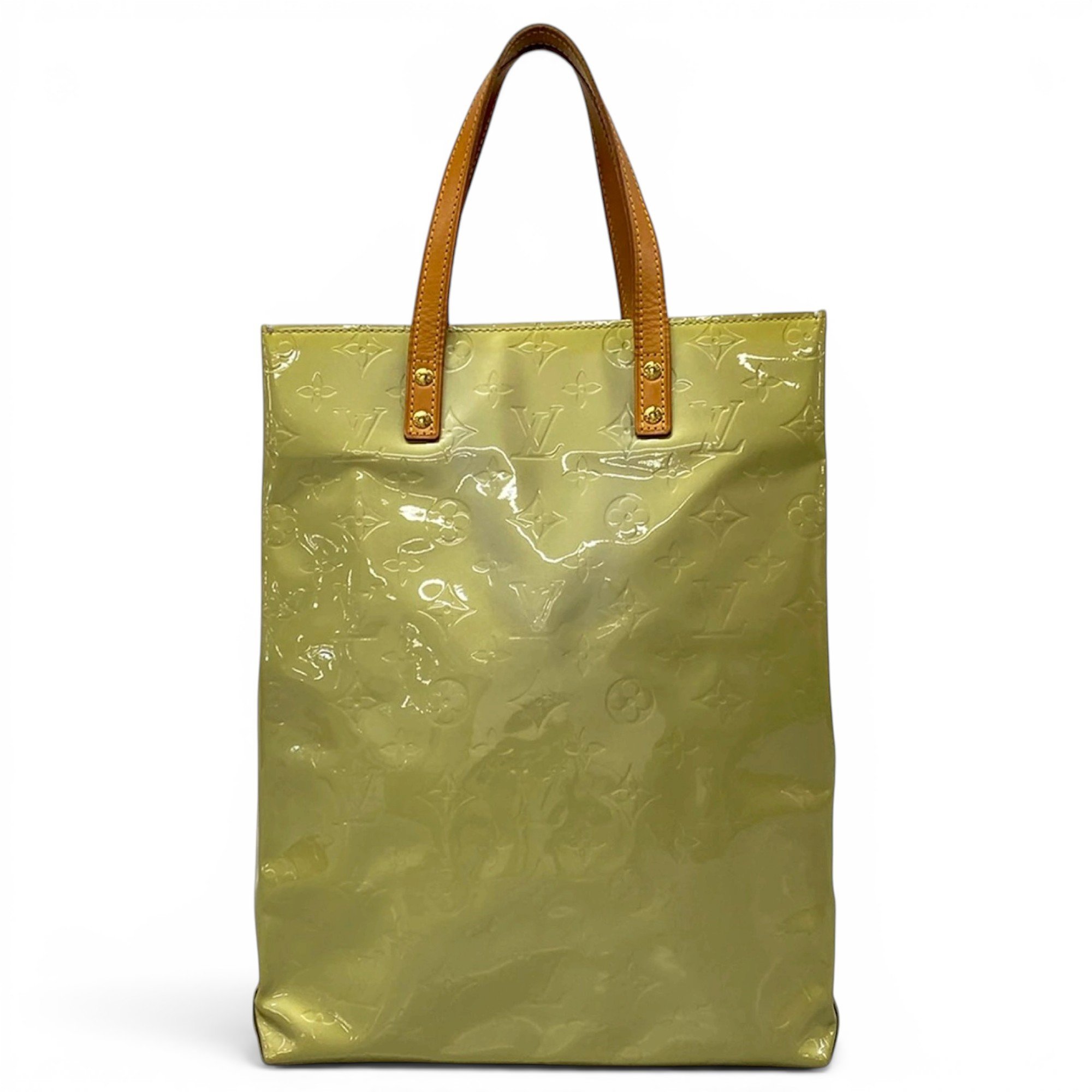 Reade patent leather tote