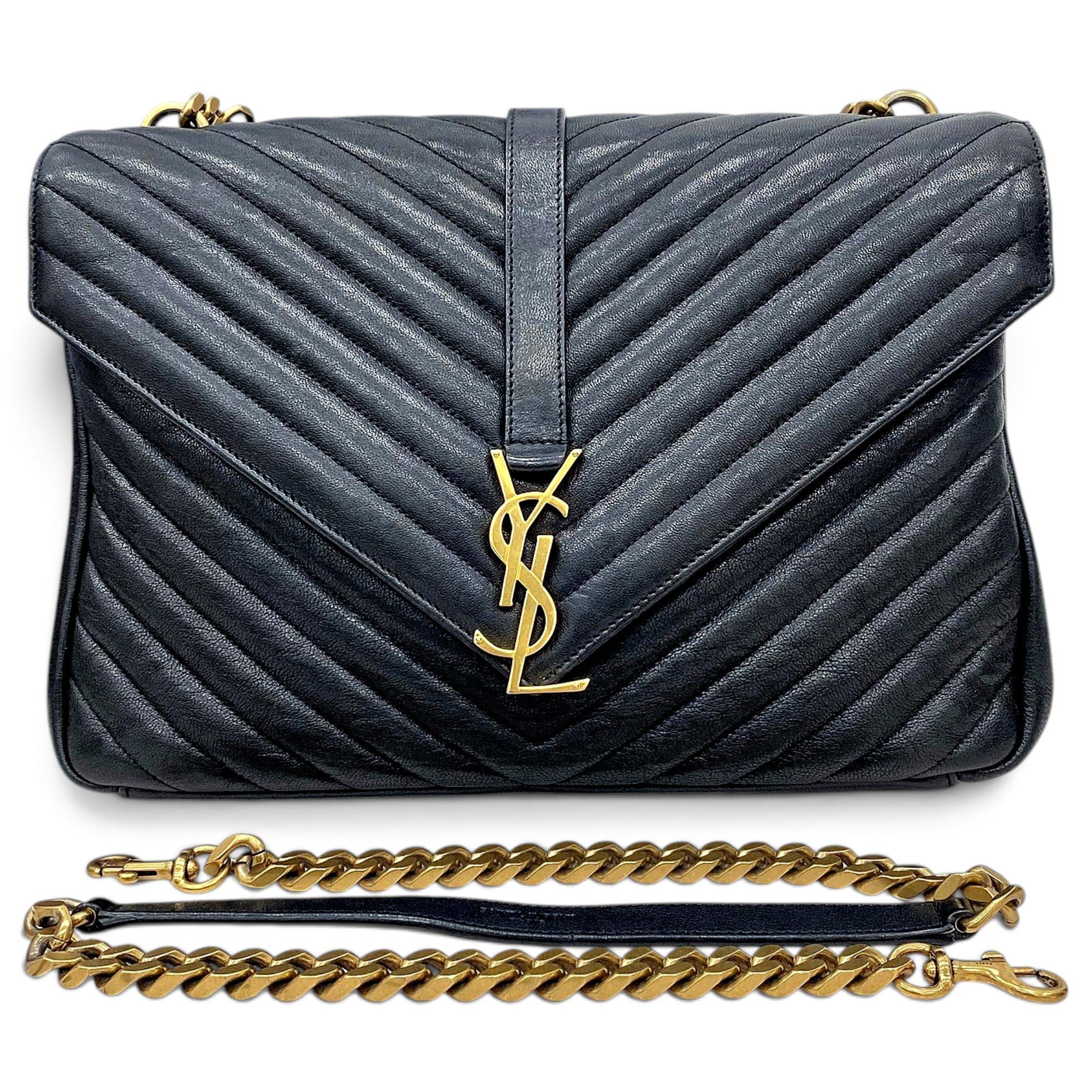 Saint Laurent Collége monogramme leather handbag