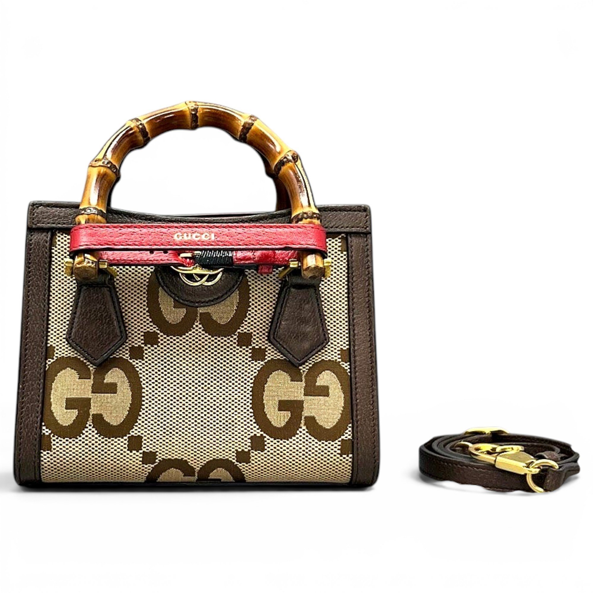 Diana Bamboo leather handbag