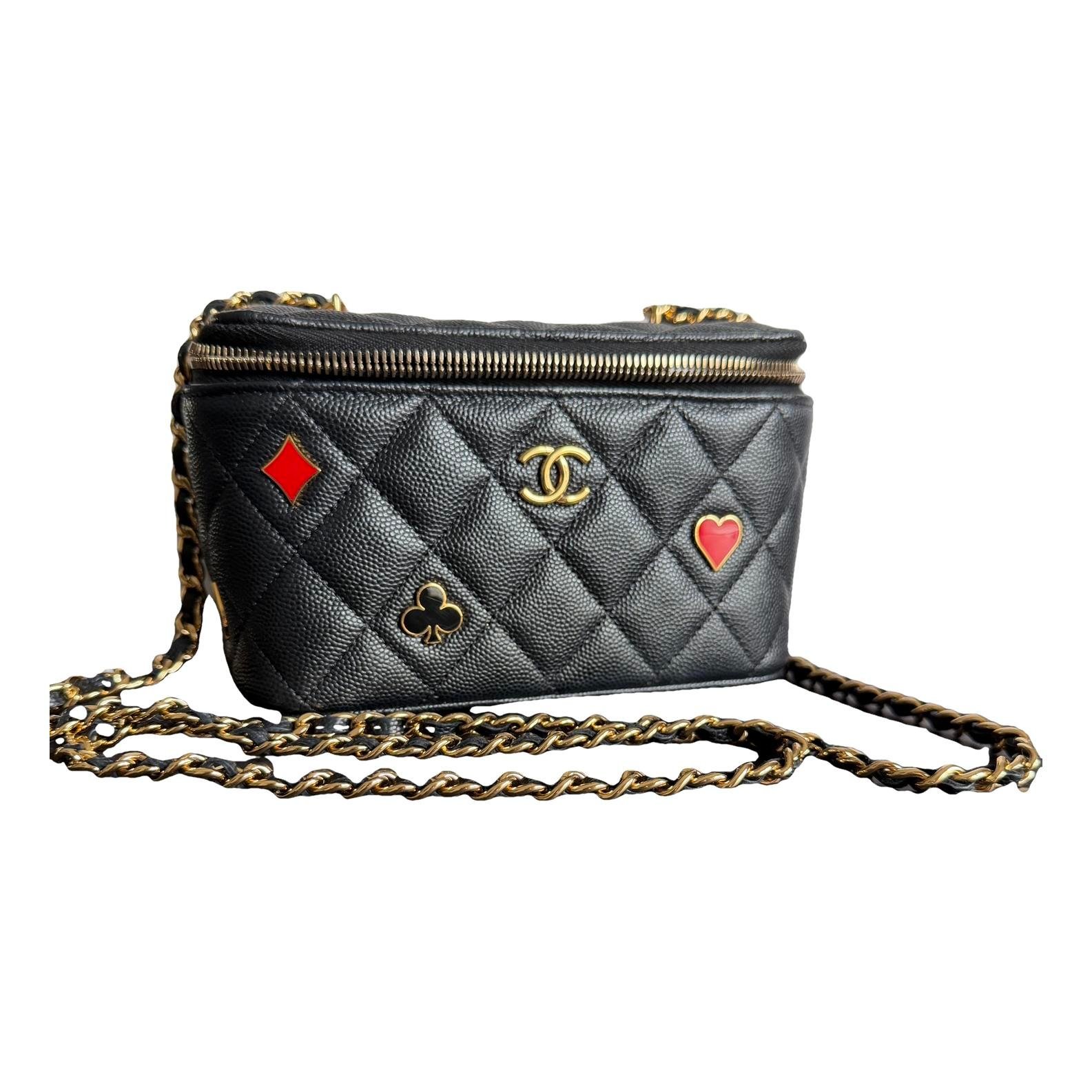 Vanity leather handbag