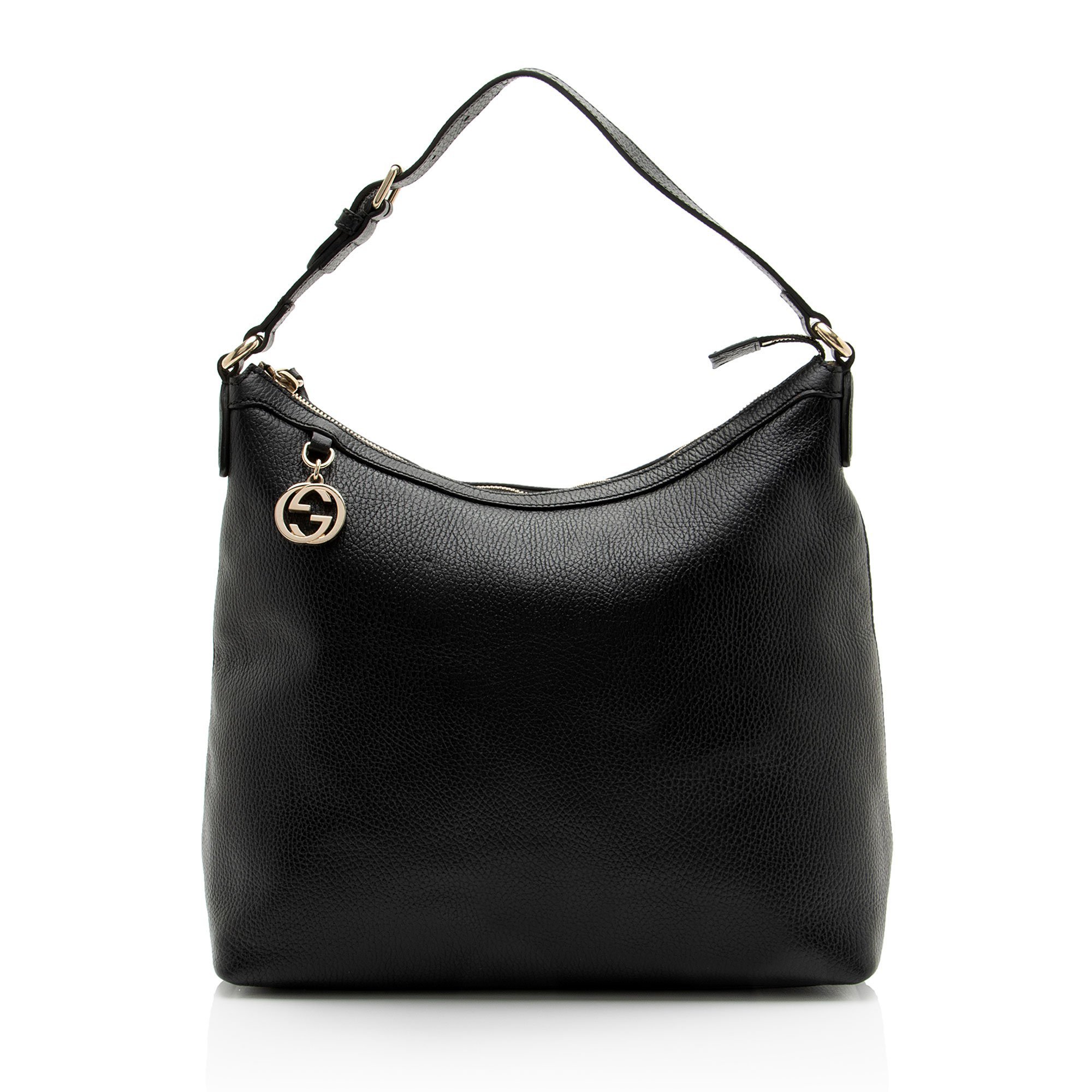 Interlocking leather bag