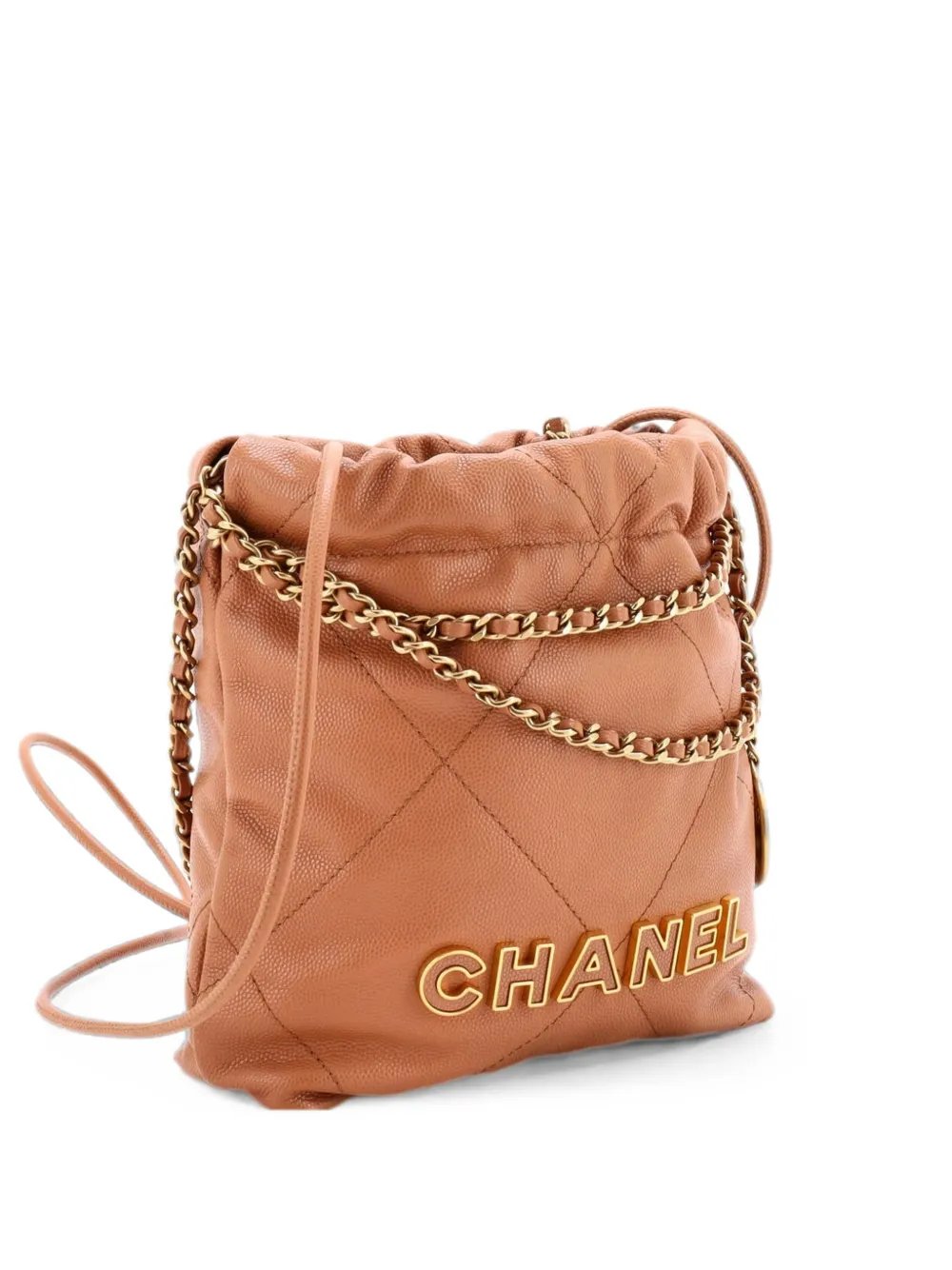22 Chain Quilted Caviar Mini hobo bag