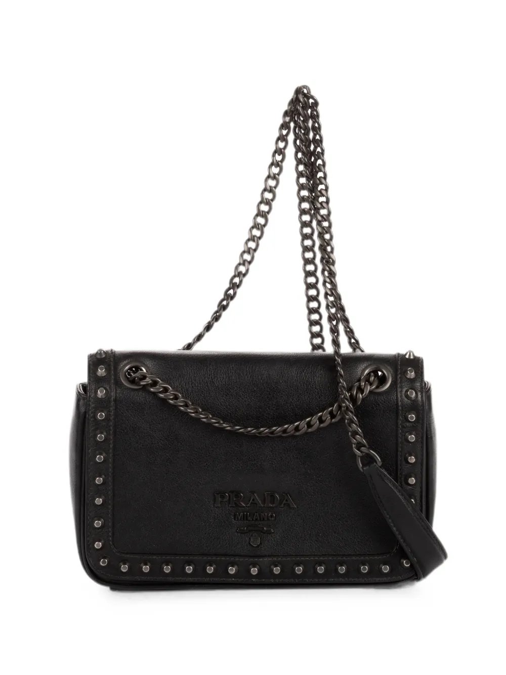 studded flap cross body bag