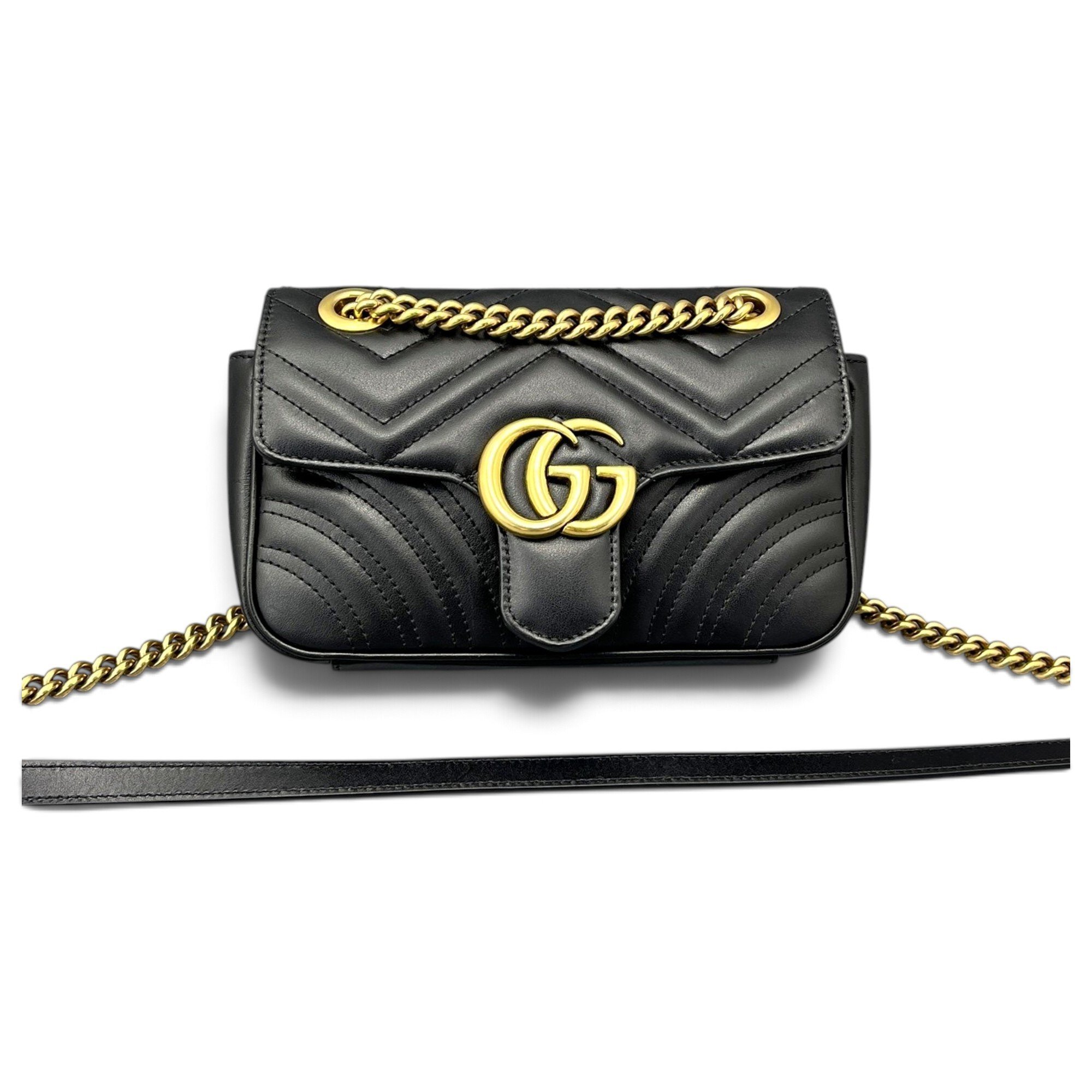 GG Marmont Flap leather crossbody bag