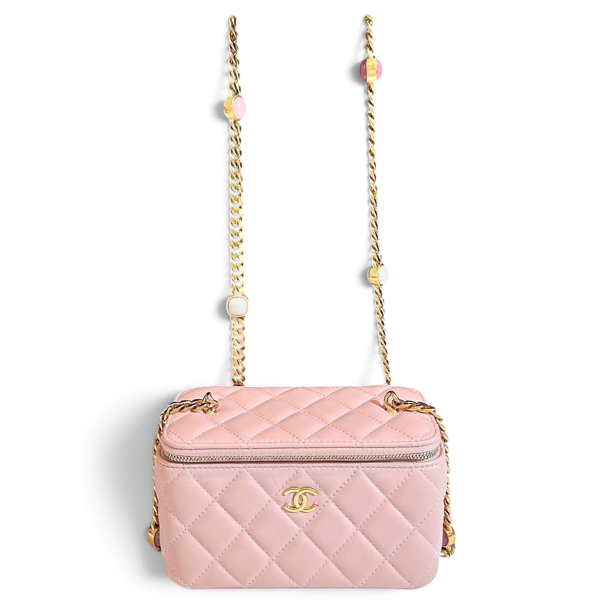 Trendy CC Vanity leather handbag