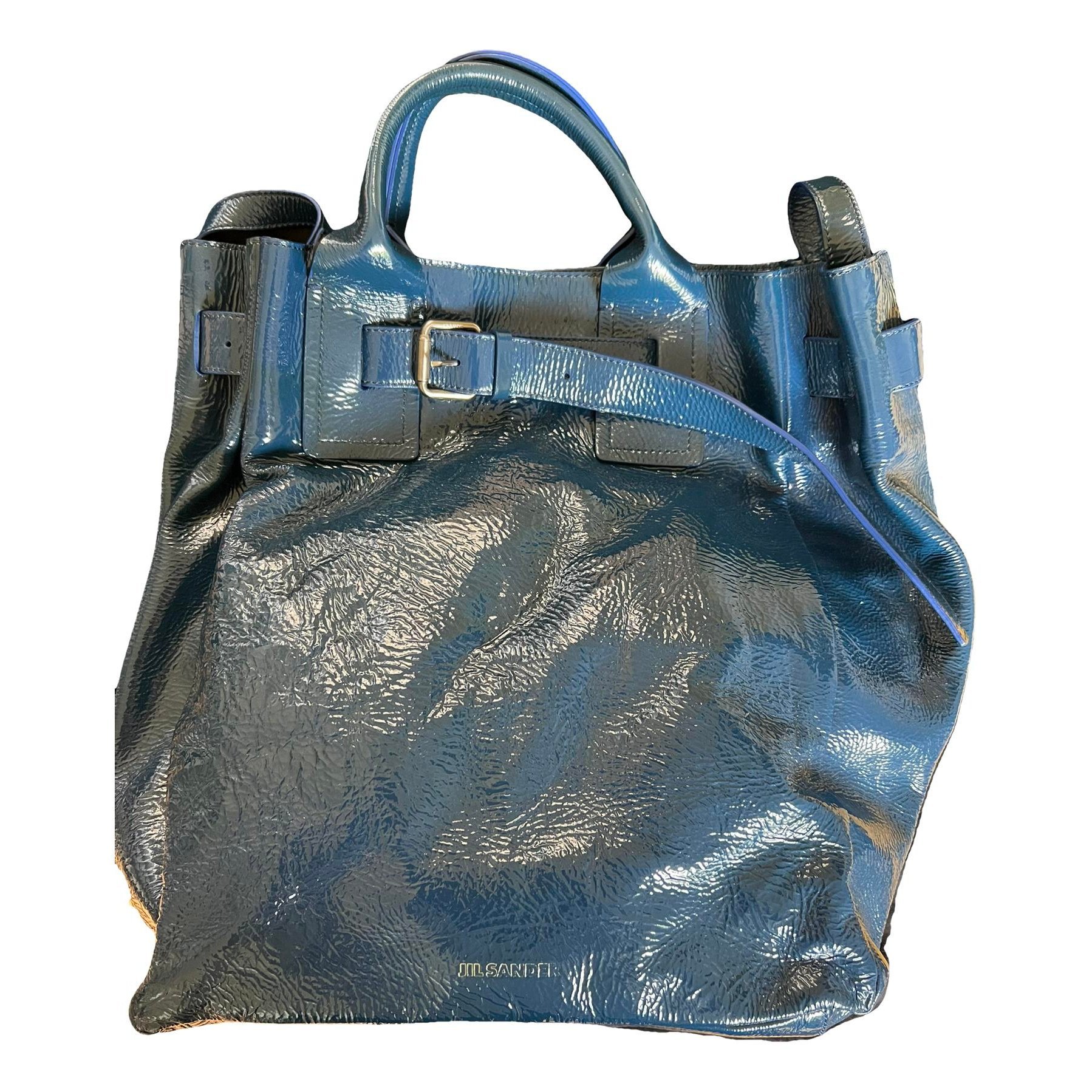Jil Sander Patent leather tote