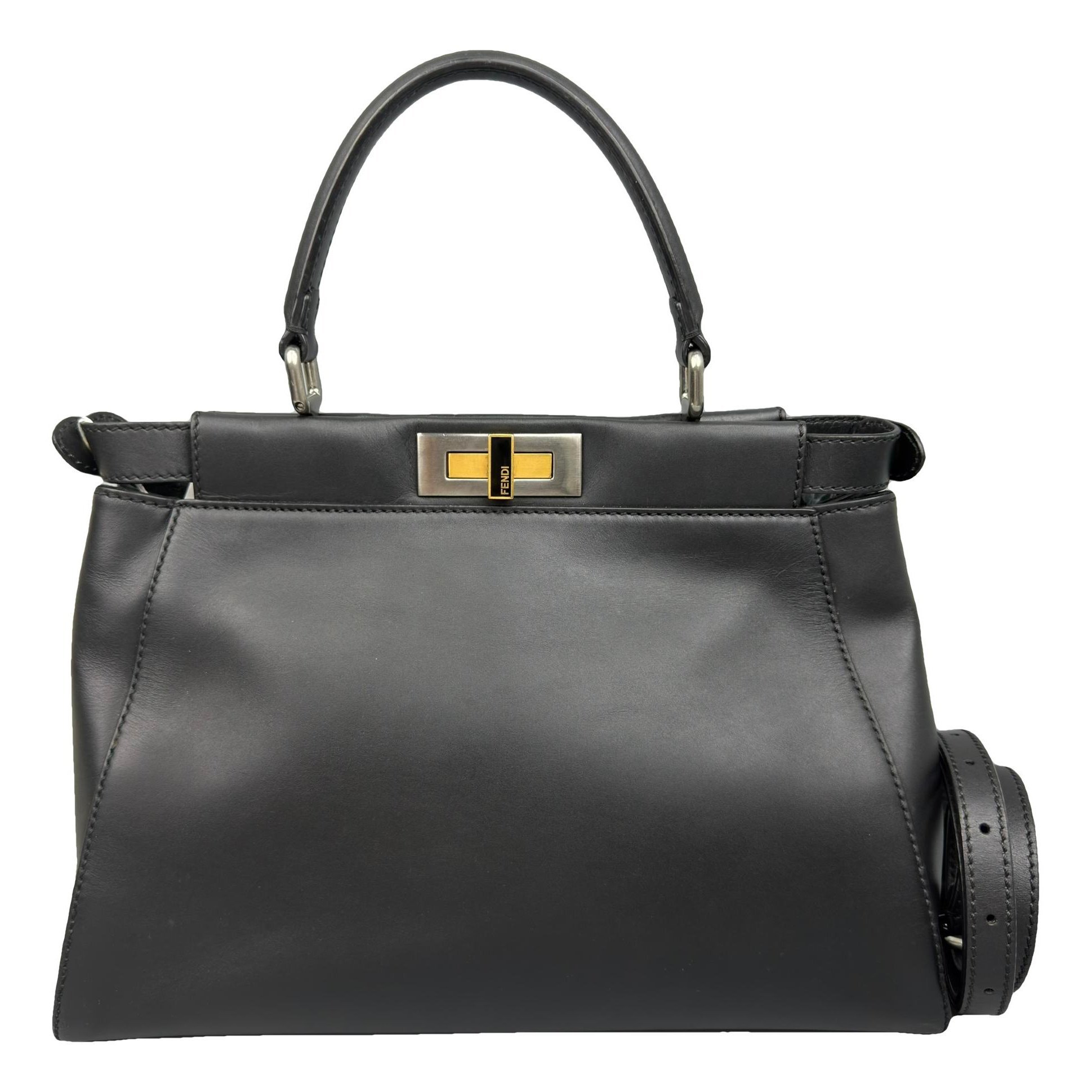Peekaboo leather handbag