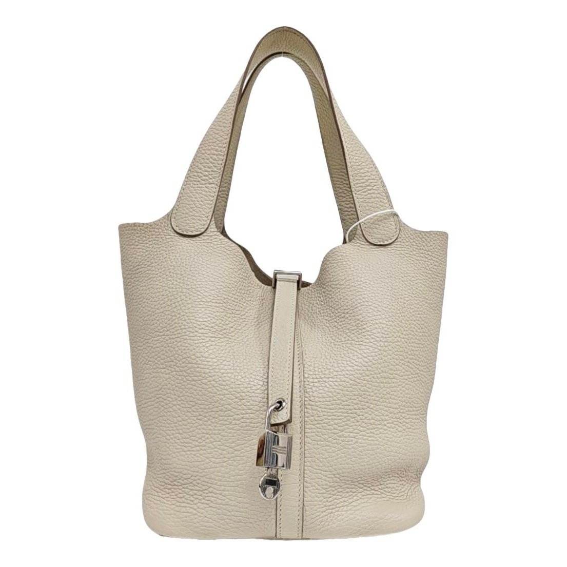 Picotin leather tote