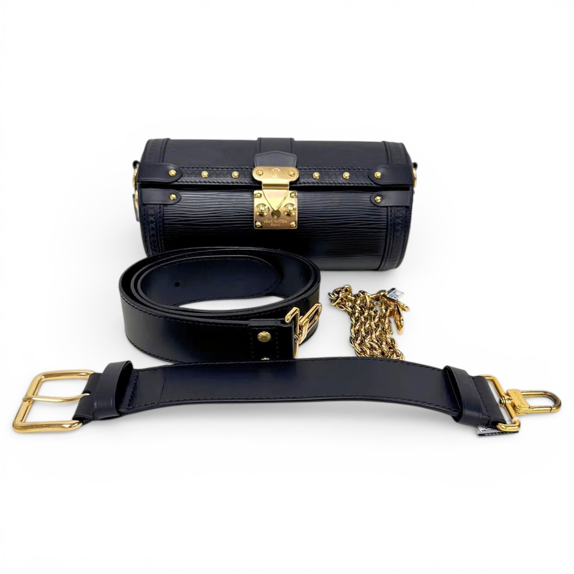 Papillon Trunk leather handbag