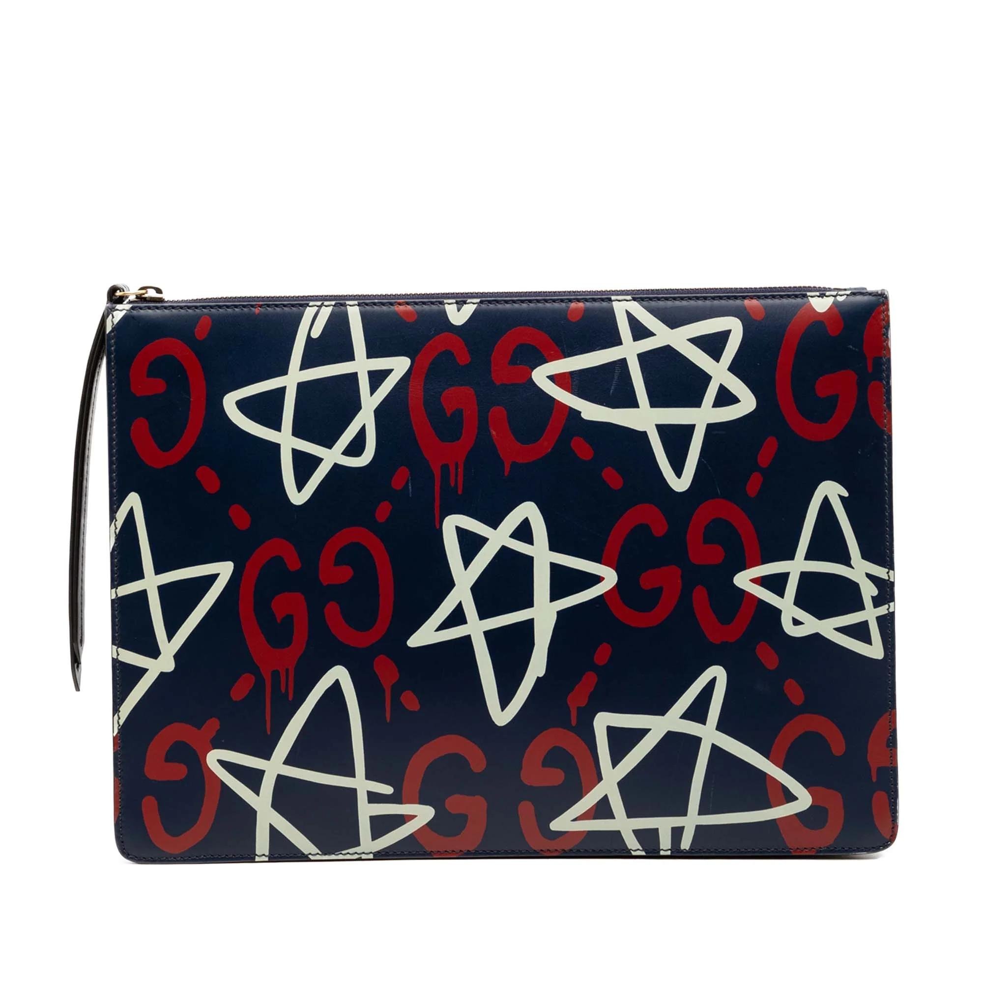 Pony-style calfskin clutch bag