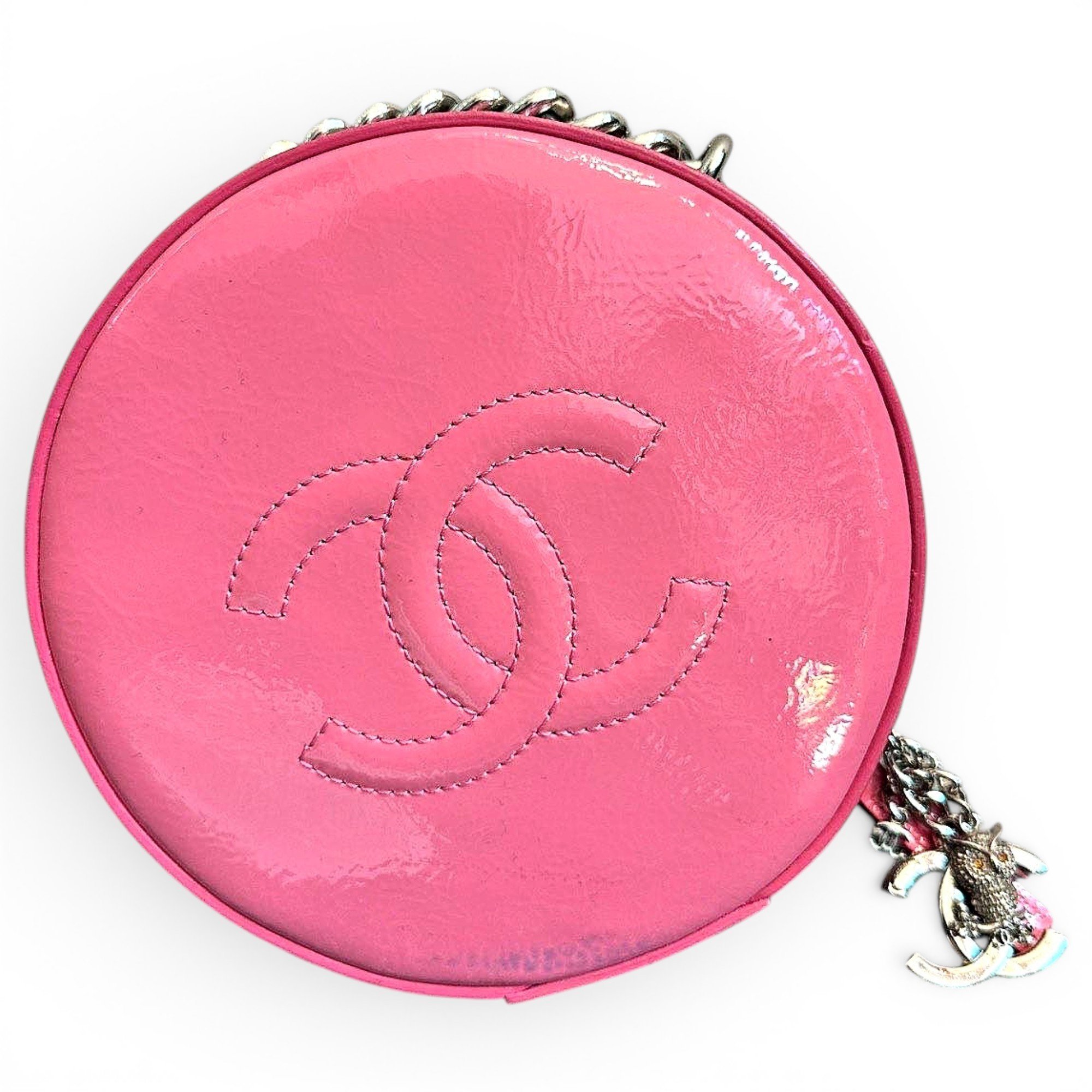 Vanity leather handbag
