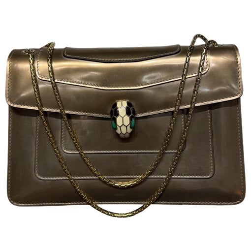 Serpenti leather handbag