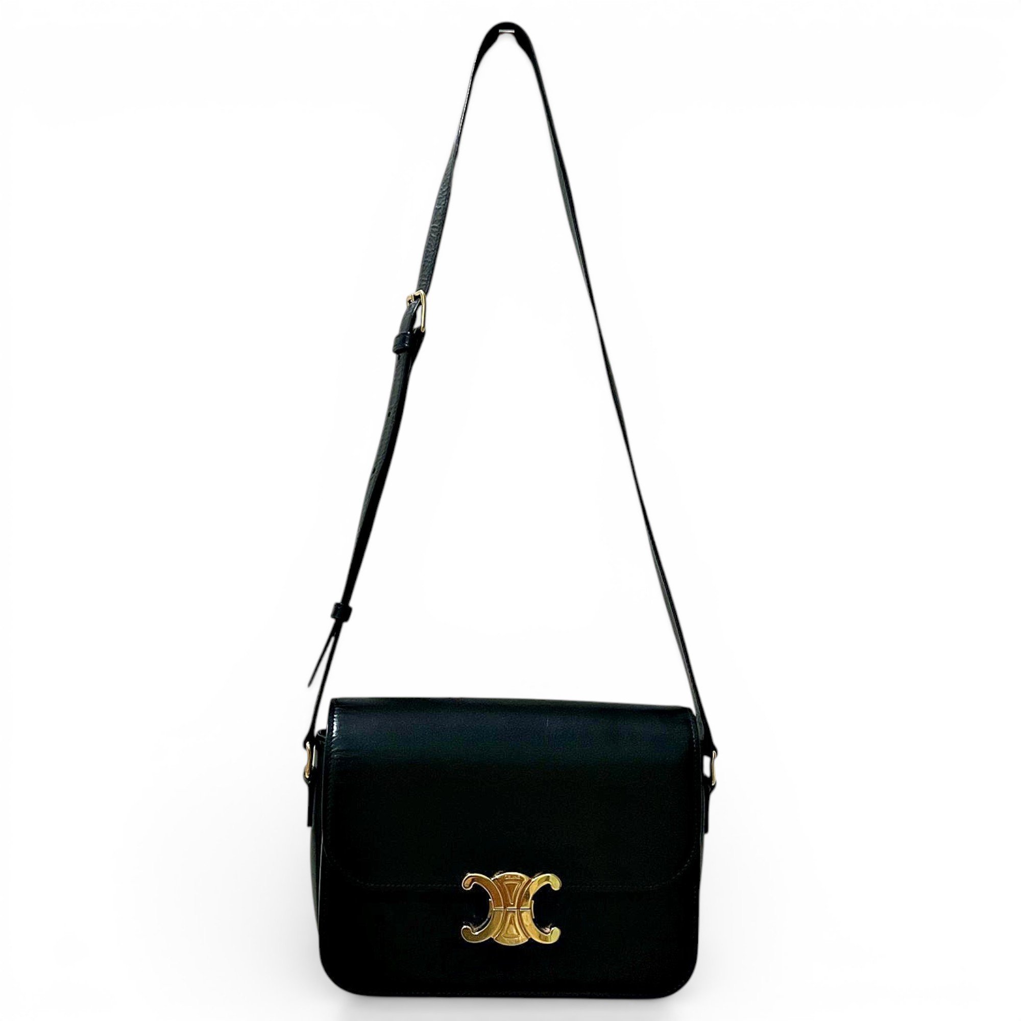 Triomphe leather crossbody bag