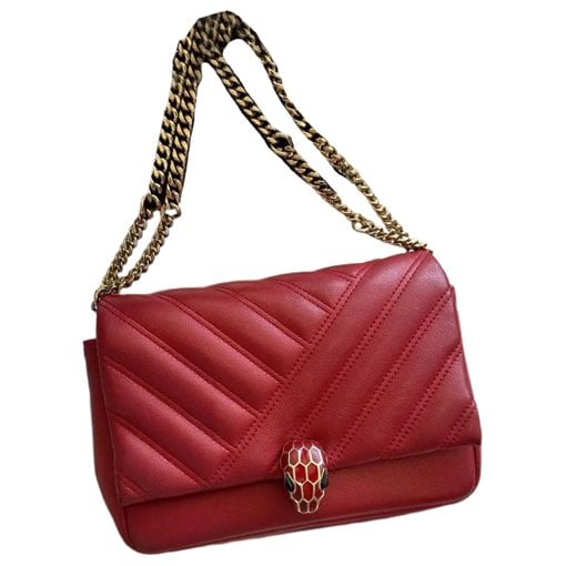 Bvlgari Serpenti leather handbag