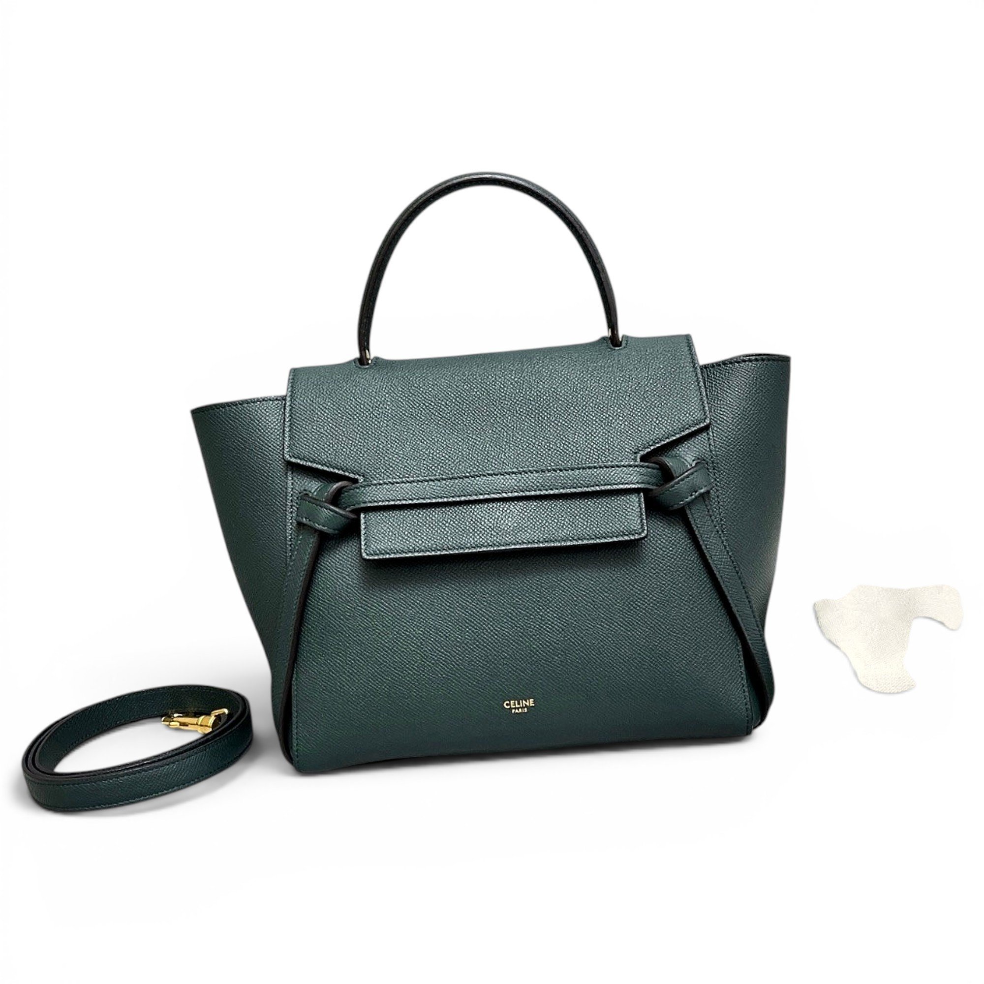 Belt leather handbag