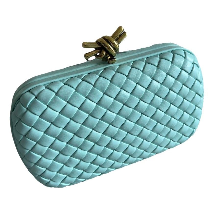 Pochette Knot leather clutch bag