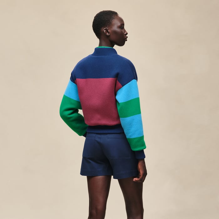 Vert Jungle "Grand Manege" Quilted Jacket